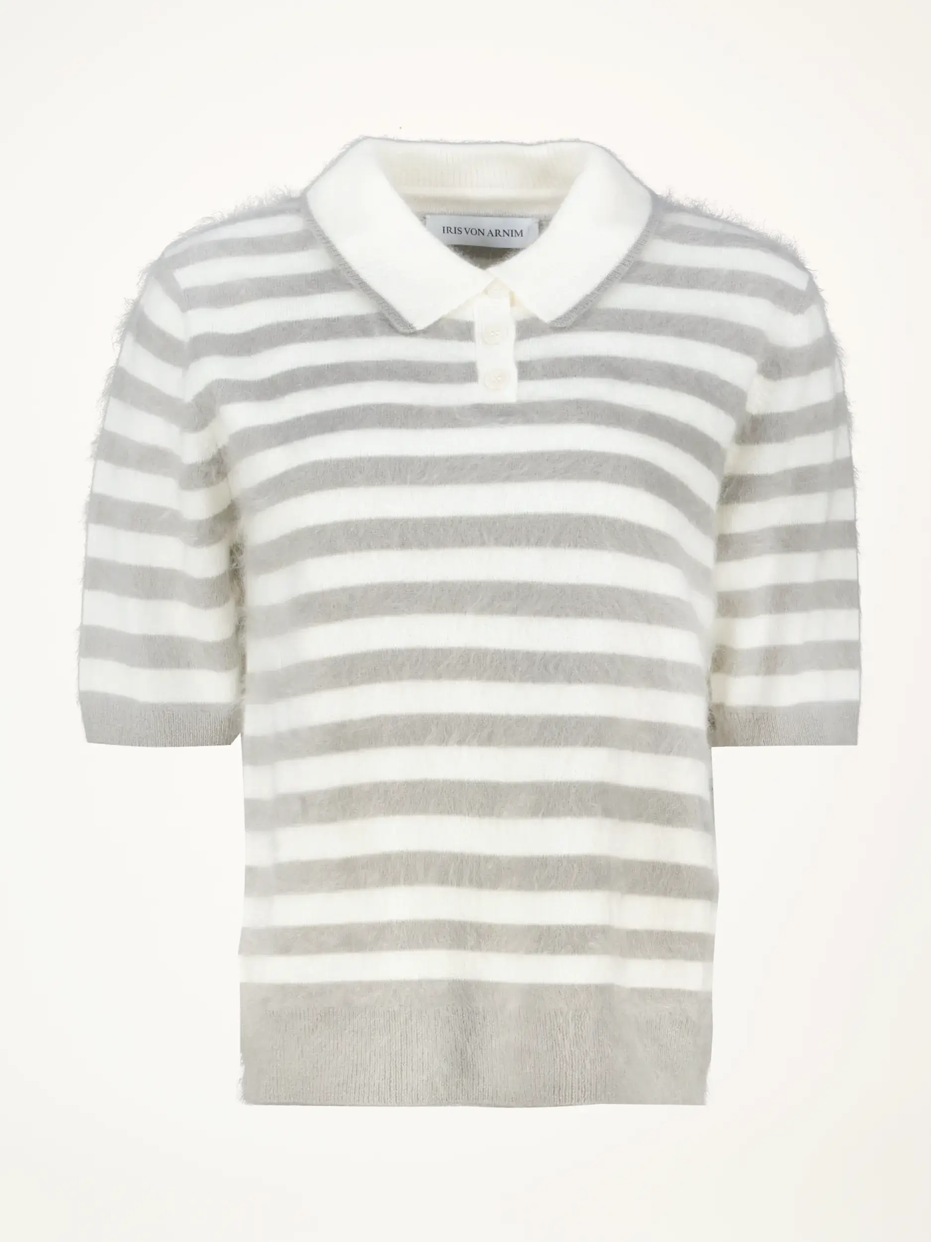 Strickpolo 'Selvastripes' - Artikelansicht - Farbe: Grün