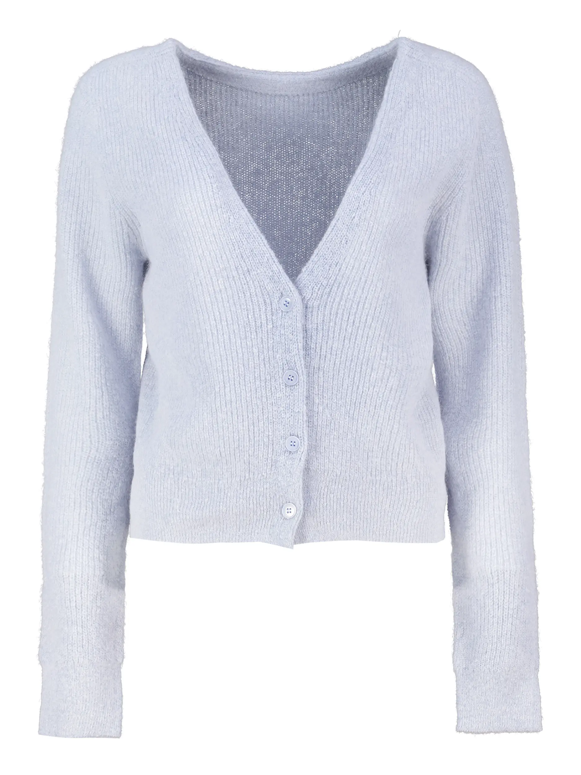 Strickjacke 'Gertija' langarm - Artikel Vorderseite - Farbe: Blau