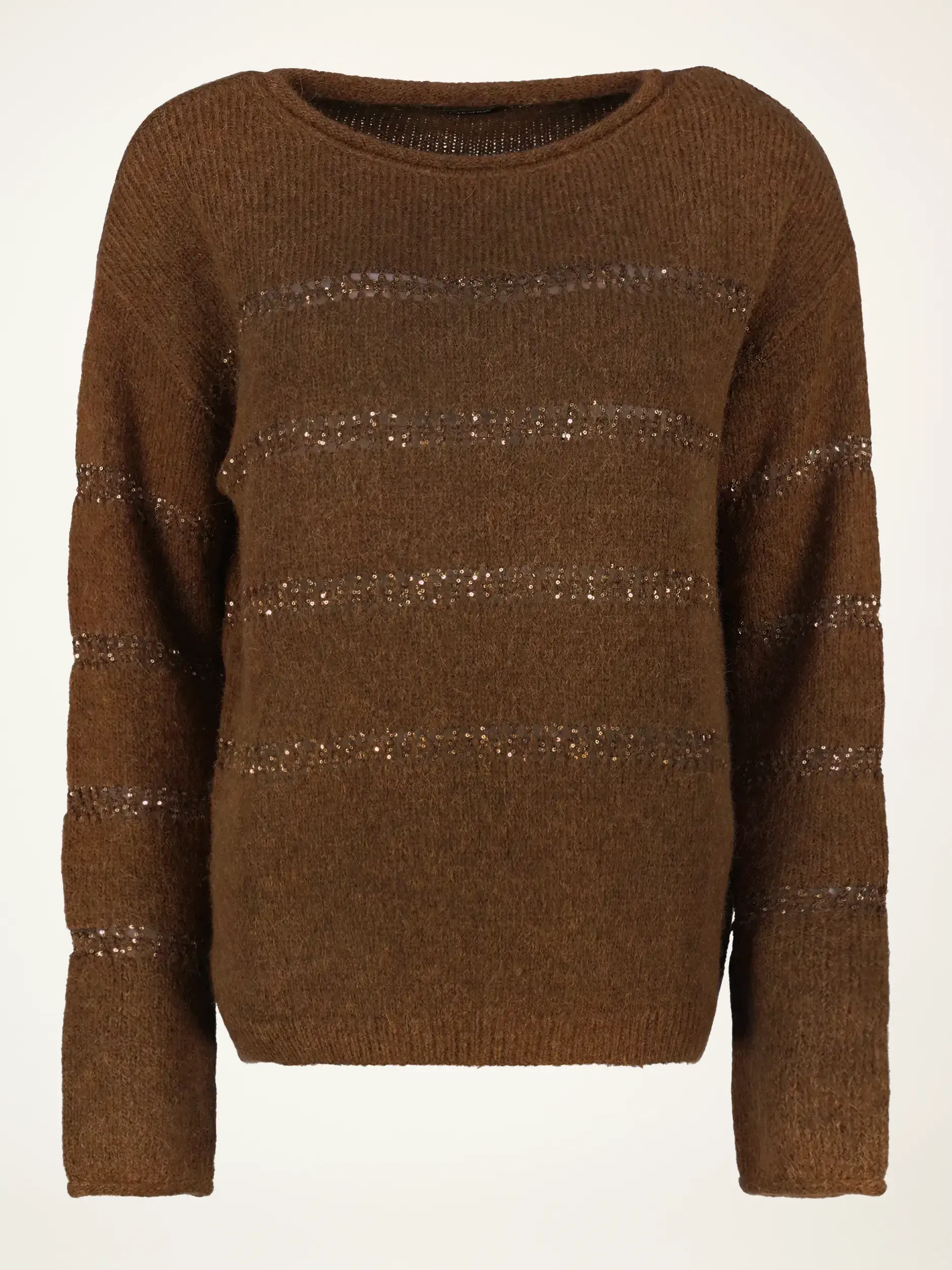 Pullover Woll-Mix langarm - Artikelansicht - Farbe: Braun