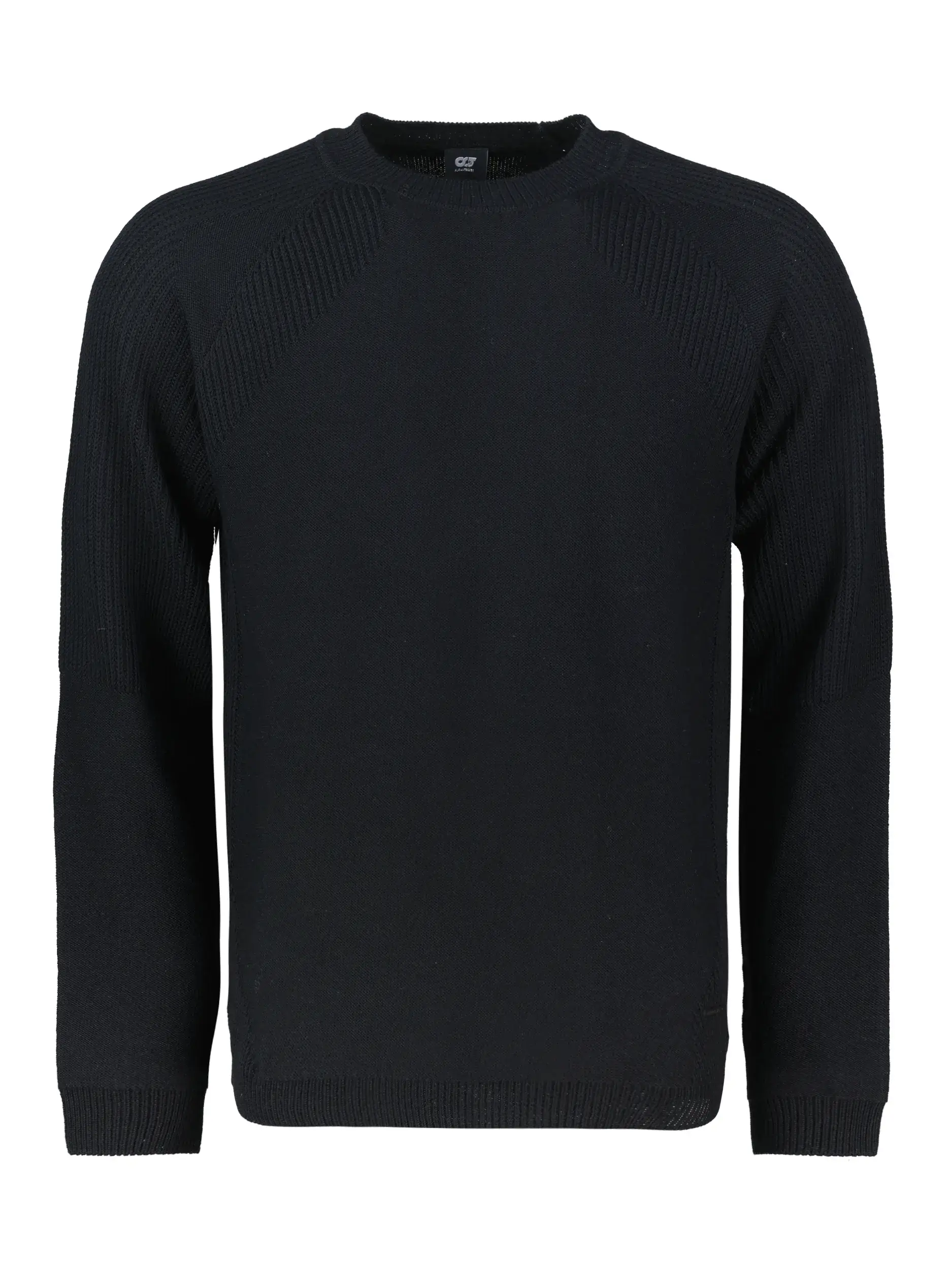 Pullover 'Fleur' aus Woll-Mix langarm - Artikel Vorderseite - Farbe: Schwarz