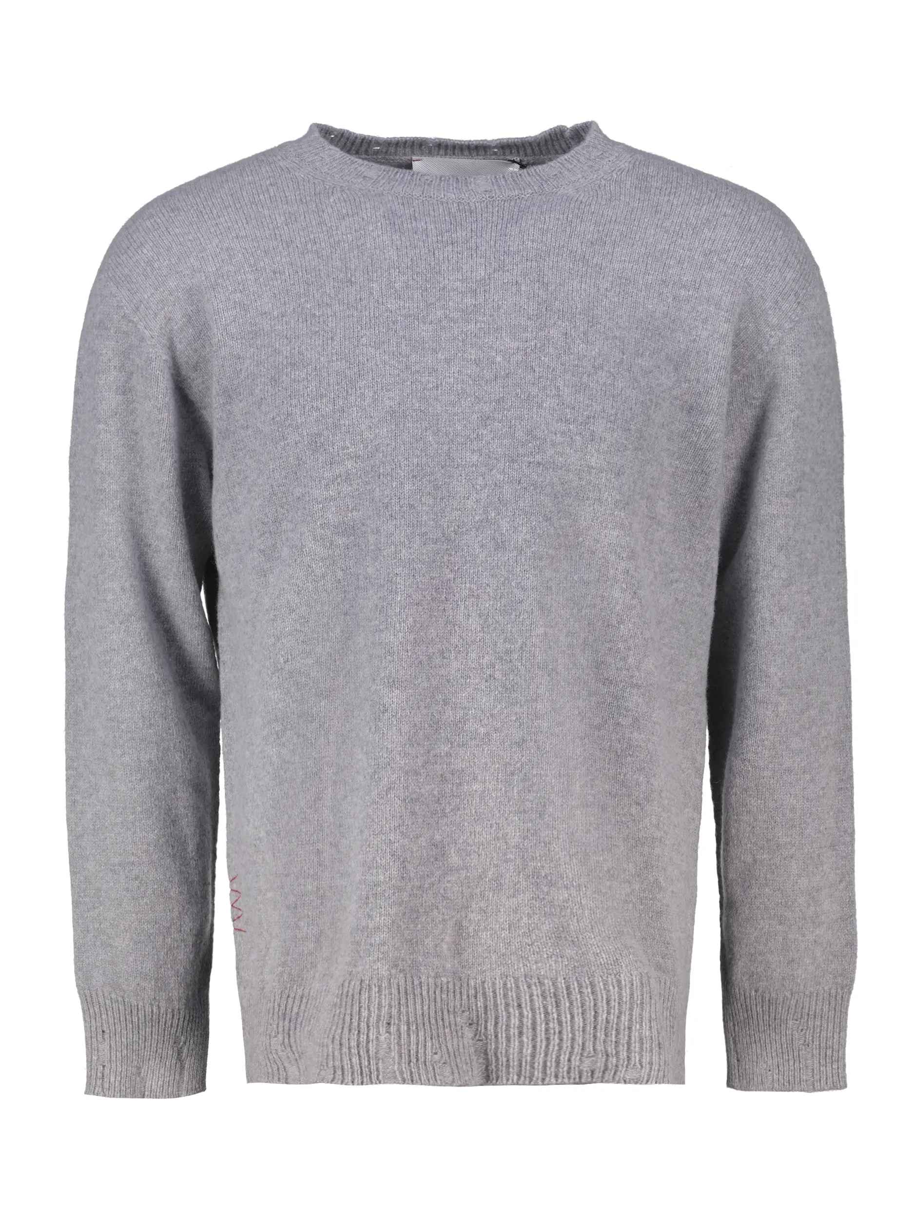 Pullover aus Kaschmir-Woll-Mix langarm - Artikel Vorderseite - Farbe: Grau