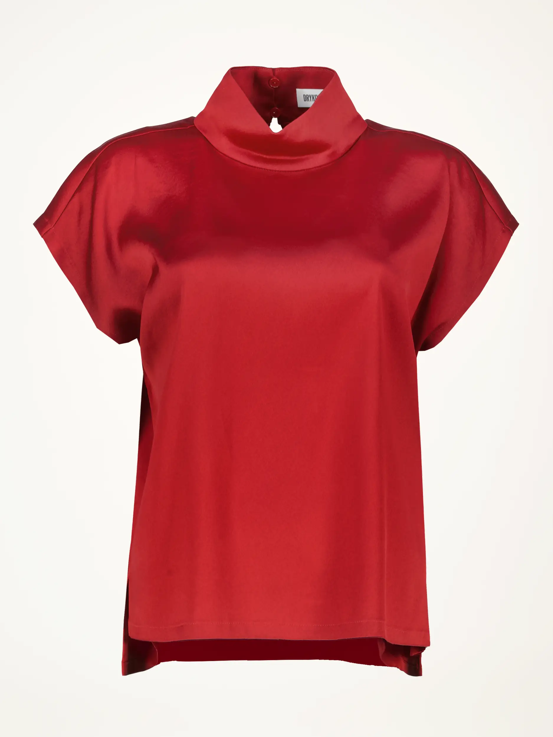 Satinbluse 'Alaria' kurzarm - Artikelansicht - Farbe: Rot