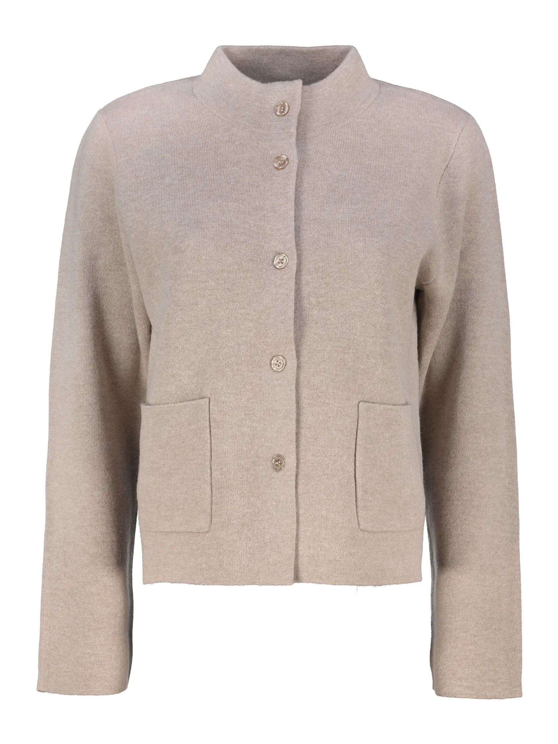 Strickjacke aus Wolle - Artikel Vorderseite - Farbe: Braun