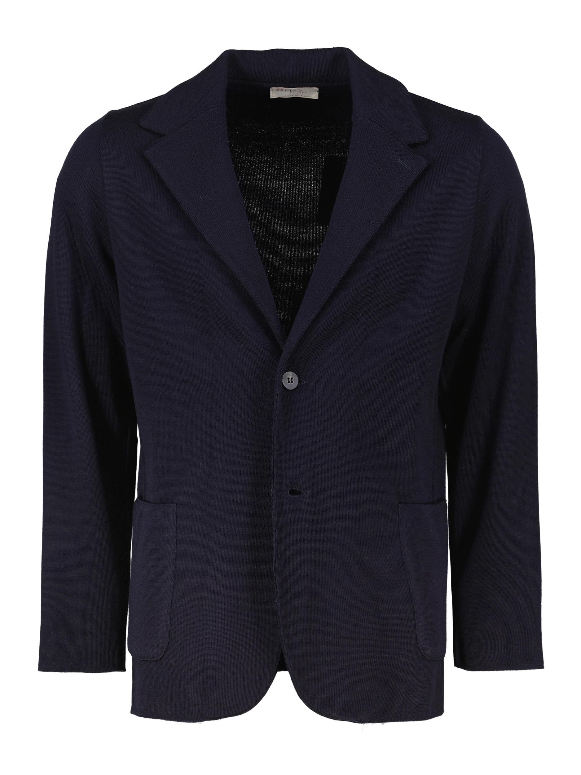 Stricksakko aus Wolle - Artikel Vorderseite - Farbe: Blau