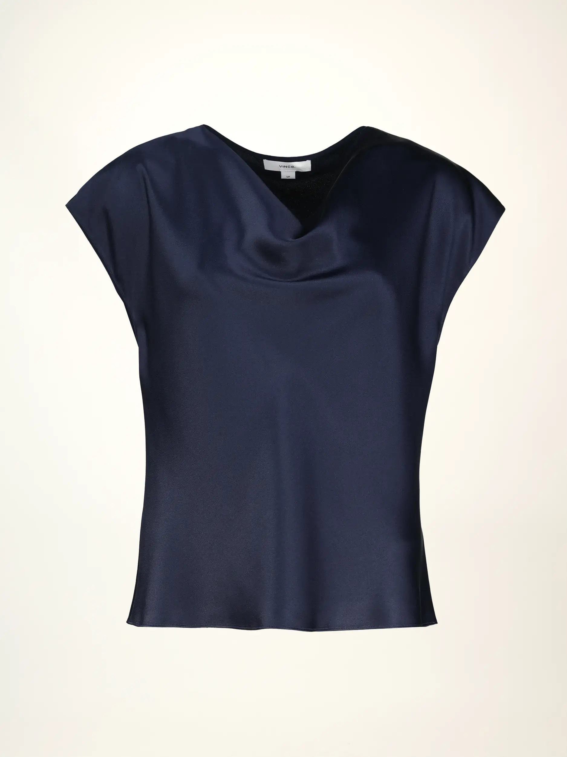 Seidenbluse kurzarm - Artikelansicht - Farbe: Blau