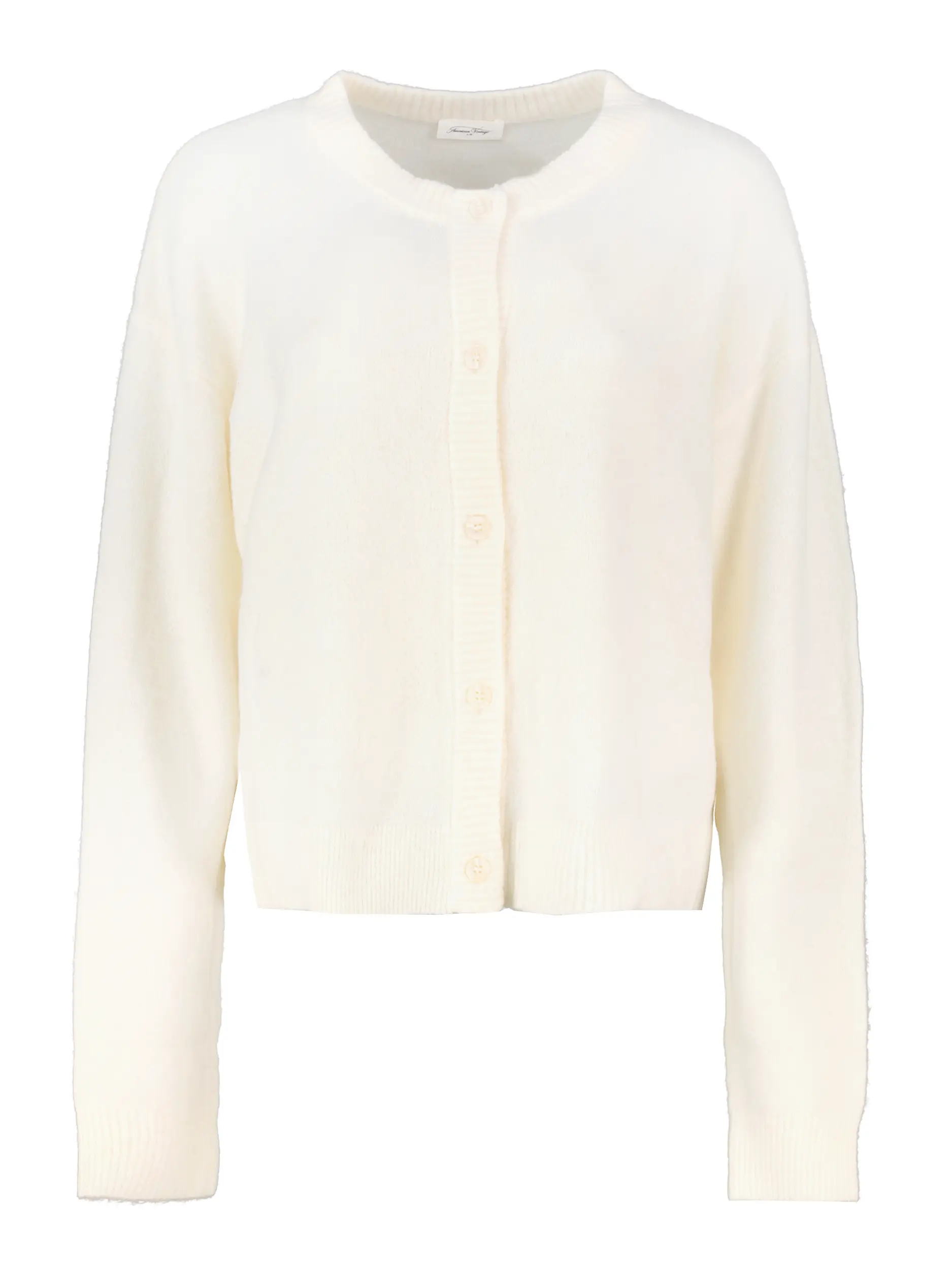 Strickjacke langarm - Artikel Vorderseite - Farbe: Creme