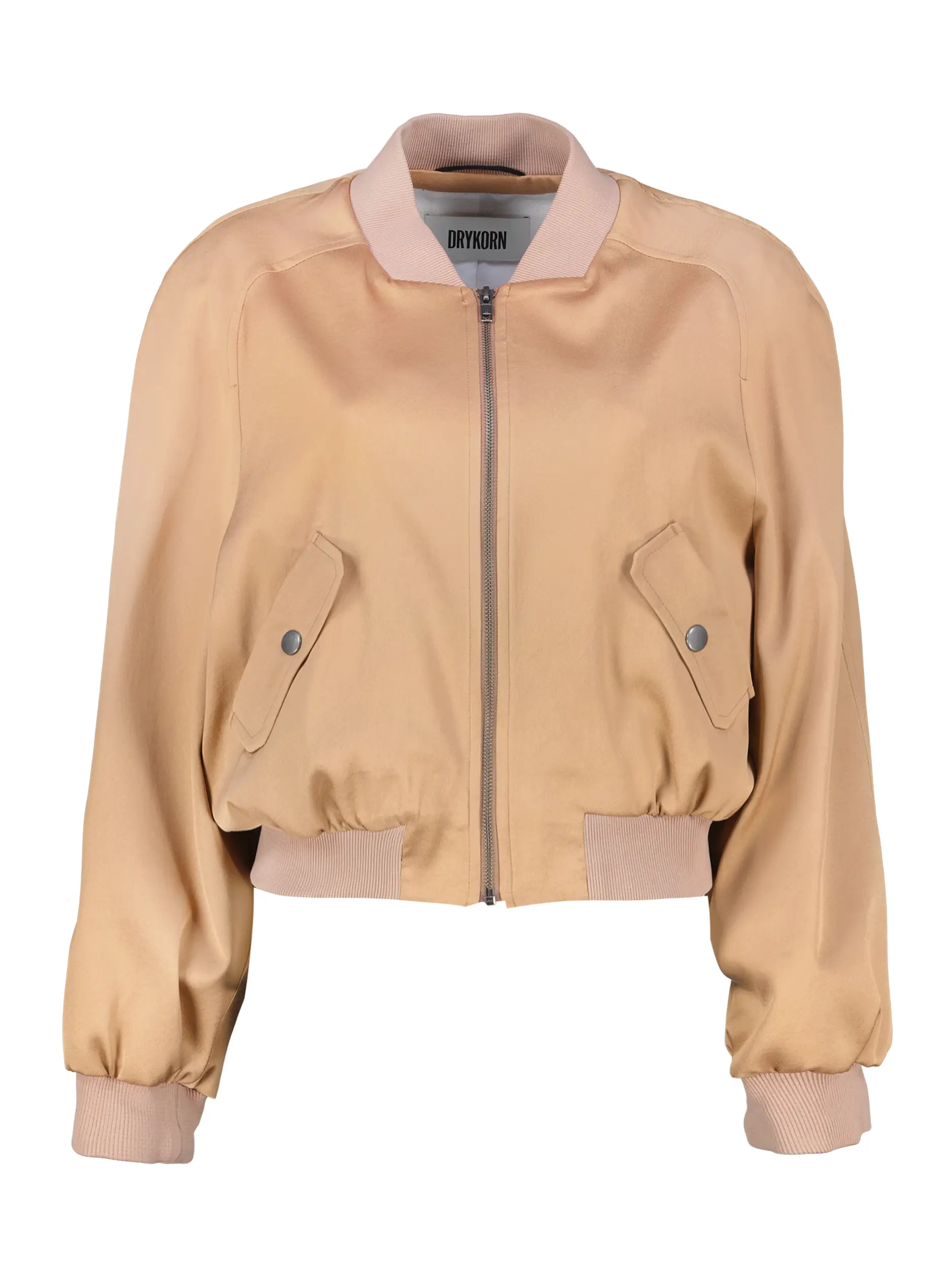 Blouson 'Marham' aus Satin - Artikel Vorderseite - Farbe: Beige