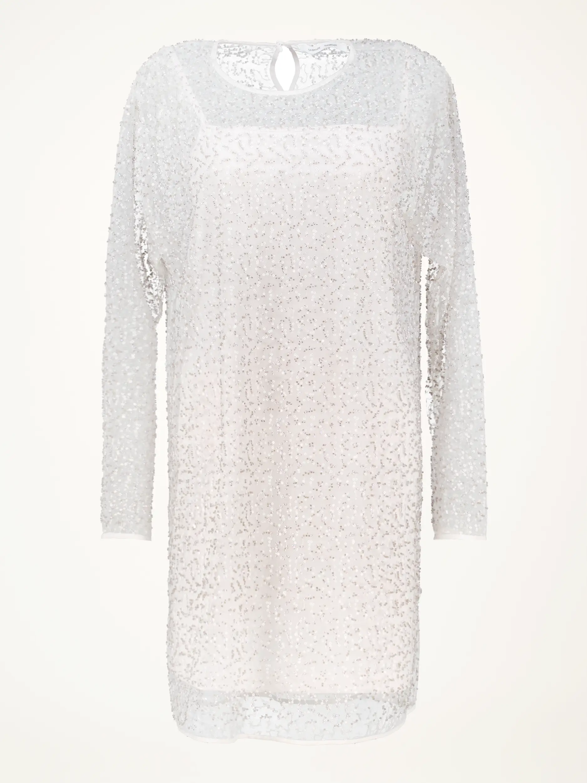 Mini Pailettenkleid 'Samally' - Artikelansicht - Farbe: Beige