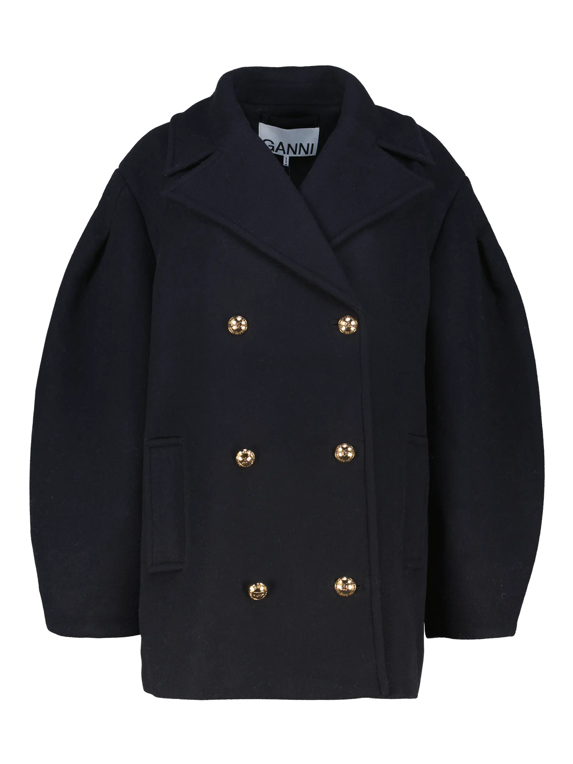 Cabanjacke aus Wolle - Artikel Vorderseite - Farbe: Blau