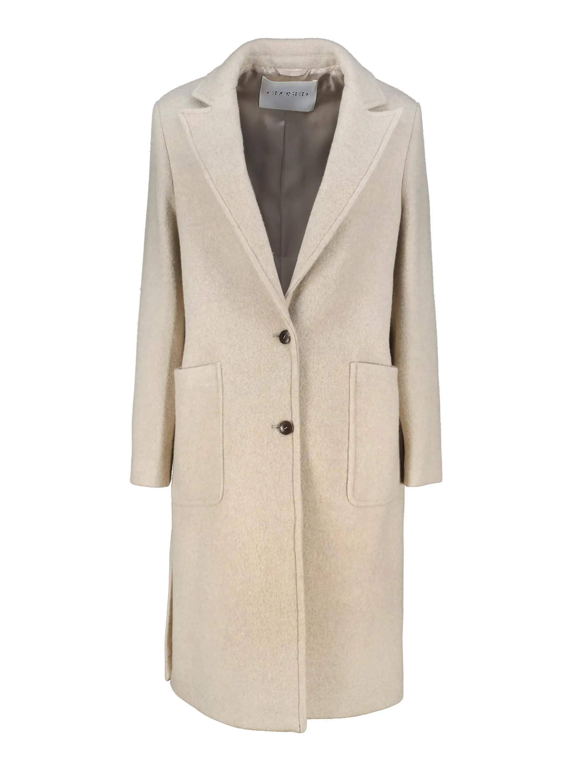 Wollmantel - Artikel Vorderseite - Farbe: Beige