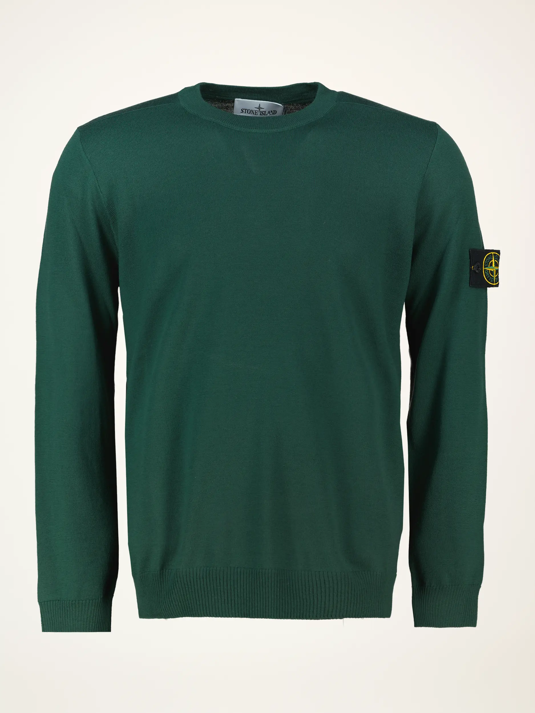 Pullover aus Schurwolle langarm - Artikelansicht - Farbe: Grün