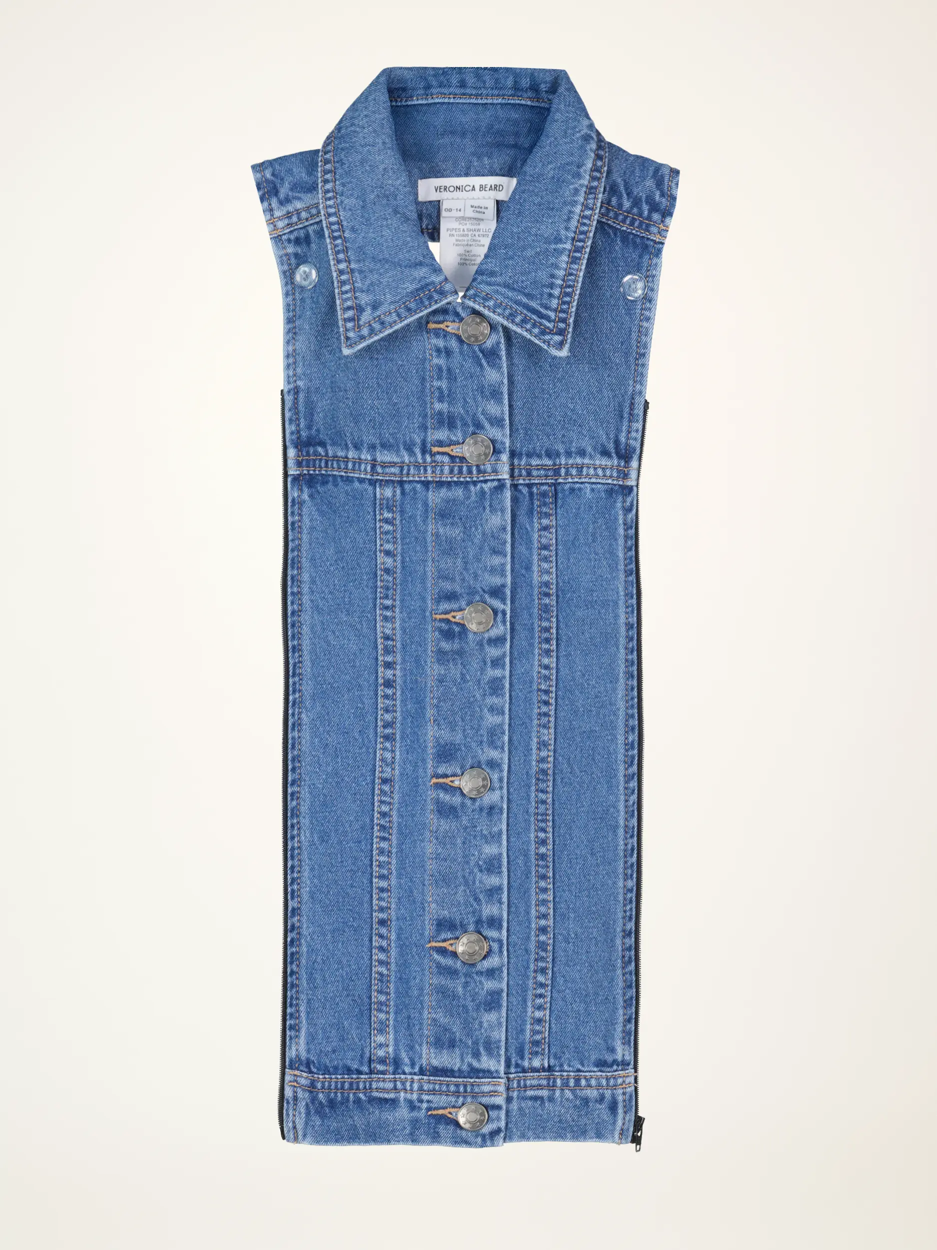Denim Blazereinsatz 'Slate Dickey' - Artikelansicht - Farbe: Blau Denim Blazereinsatz 'Slate Dickey' - Artikelansicht - Farbe: Blau