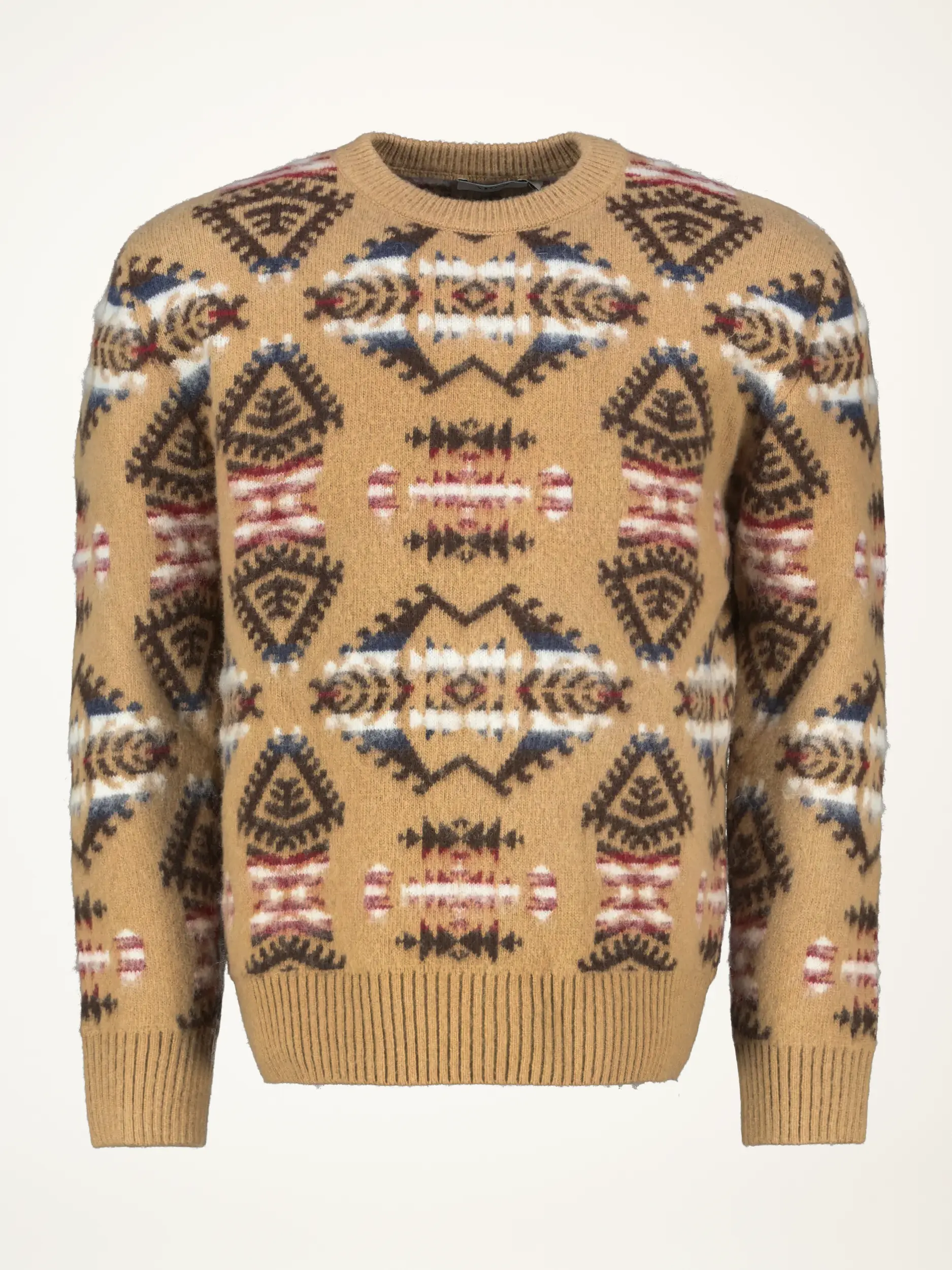 Pullover aus Schurwoll-Mix langarm - Artikelansicht - Farbe: Braun