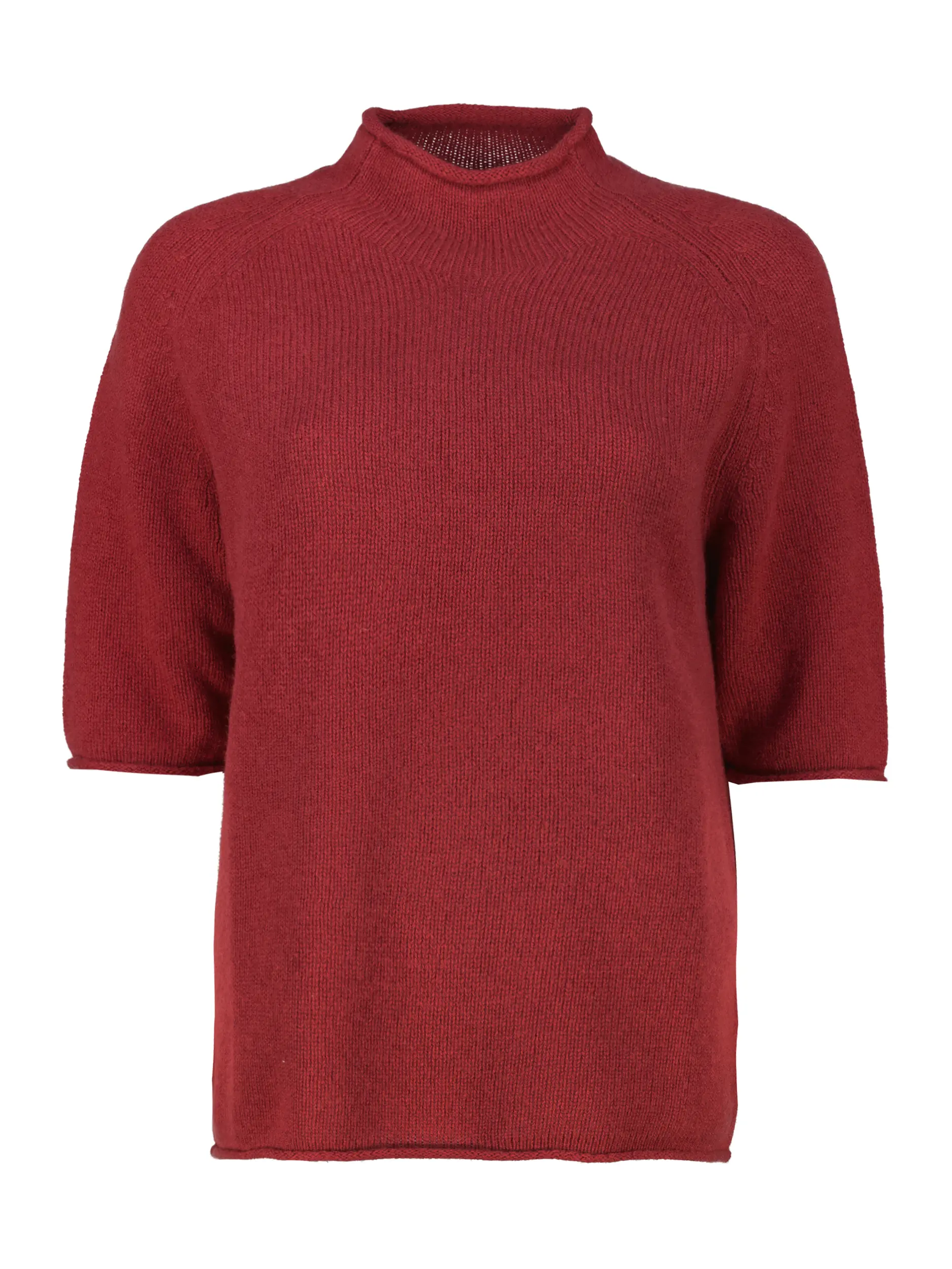 Pullover aus Wolle 3/4-Arm - Artikel Vorderseite - Farbe: Rot