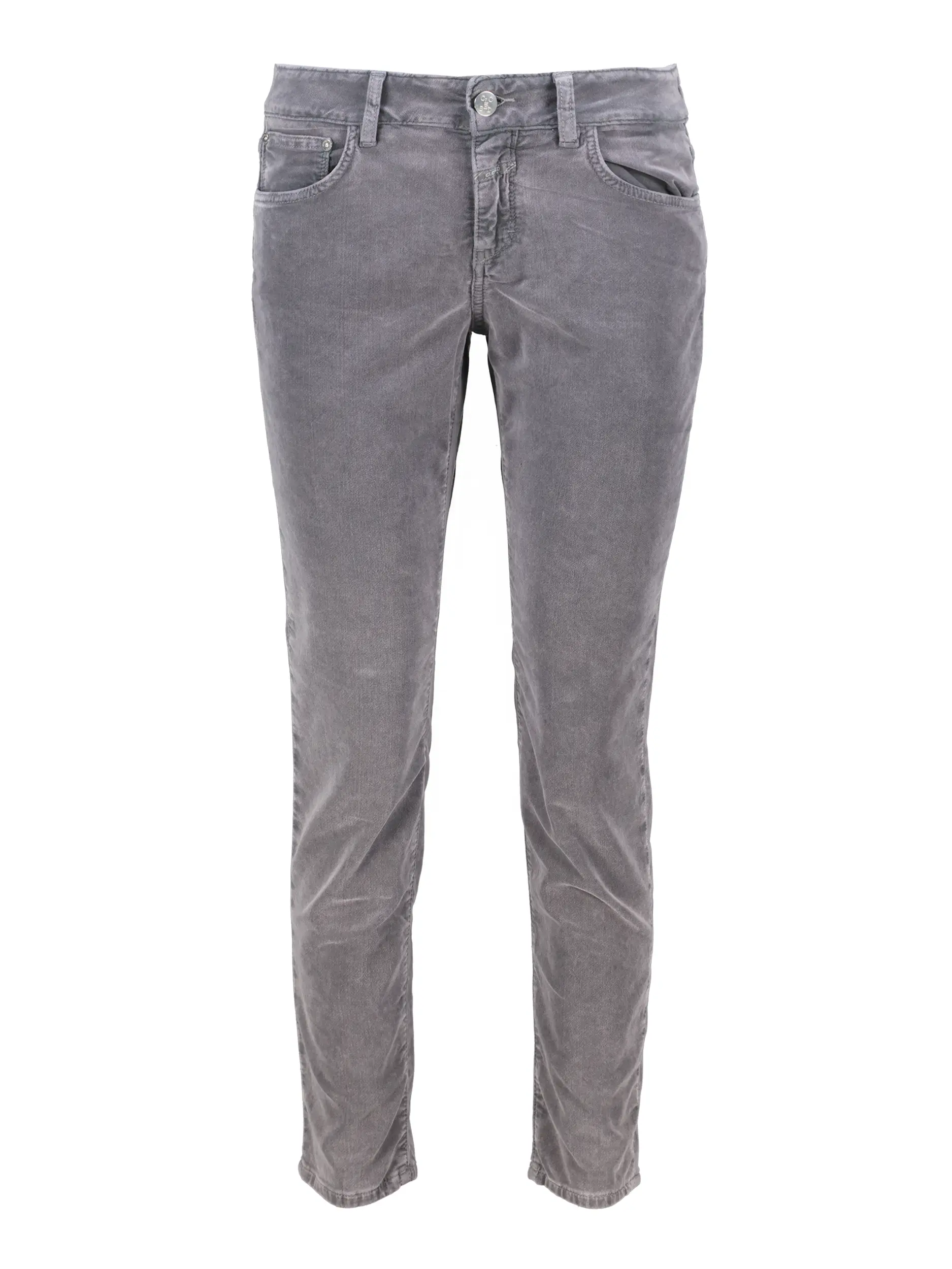 Samthose 'Baker' - Artikel Vorderseite - Farbe: Grau