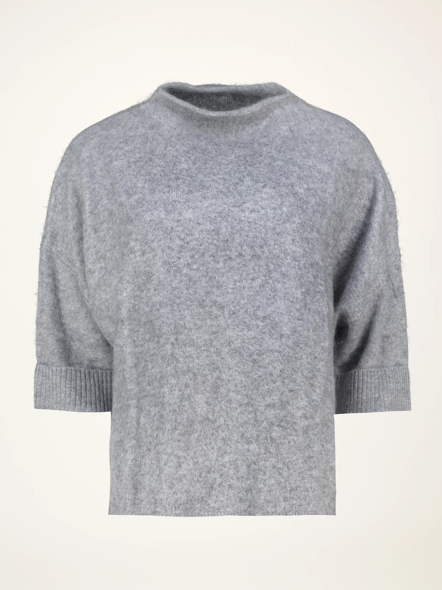Pullover aus Kaschmir kurzarm - Artikelansicht - Farbe: Grau