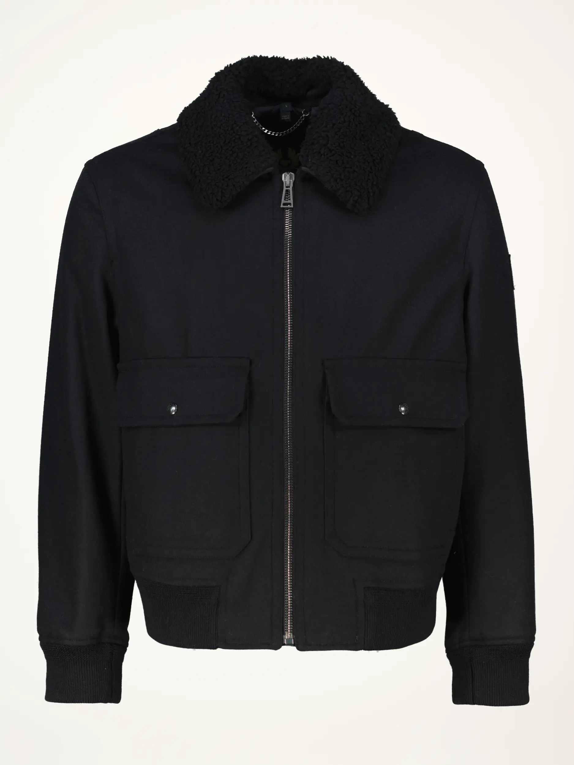 Wolljacke 'Welder' - Artikelansicht - Farbe: Schwarz