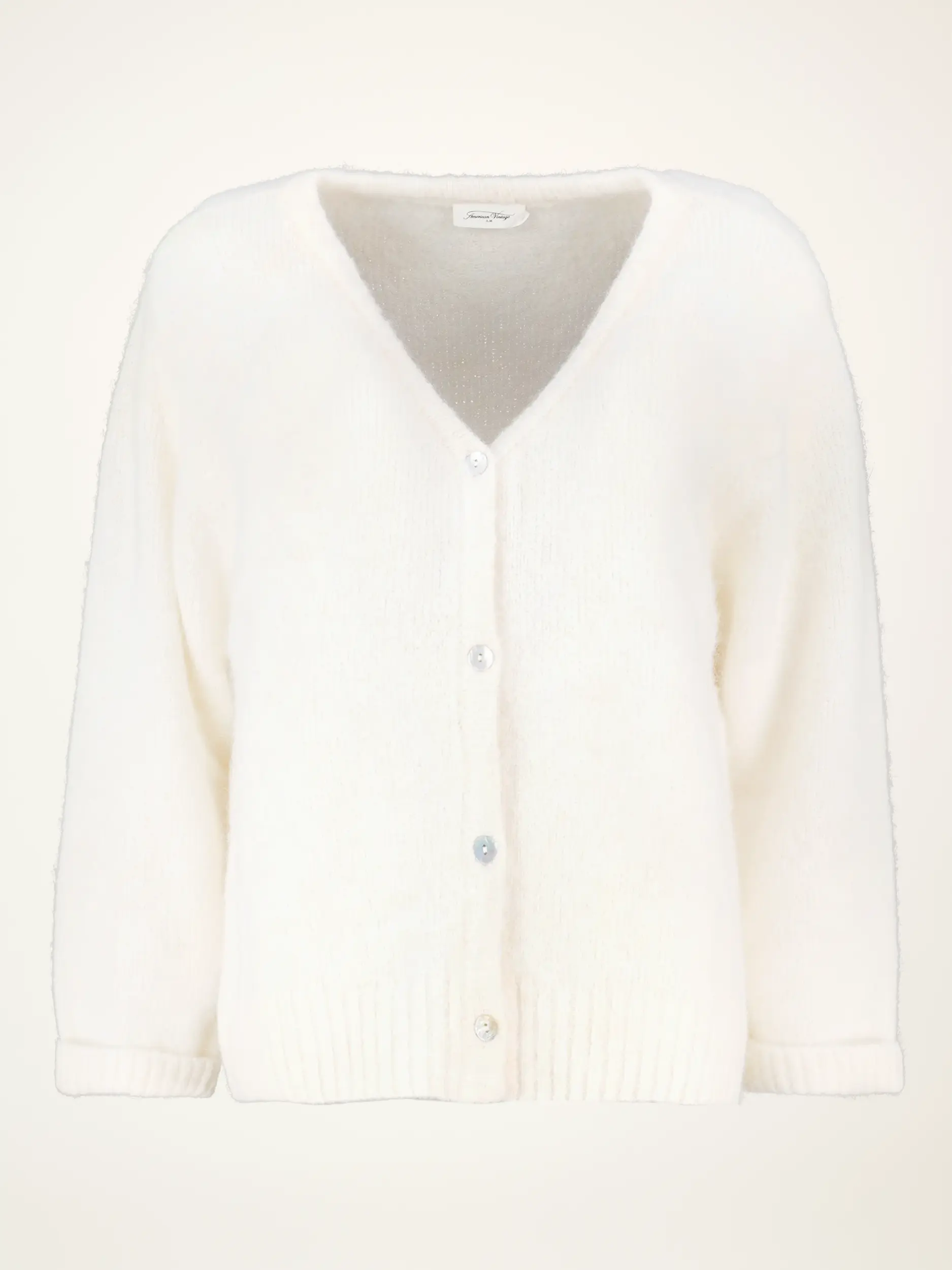 Strickjacke 'East' - Artikelansicht - Farbe: Creme Strickjacke 'East' - Artikelansicht - Farbe: Creme