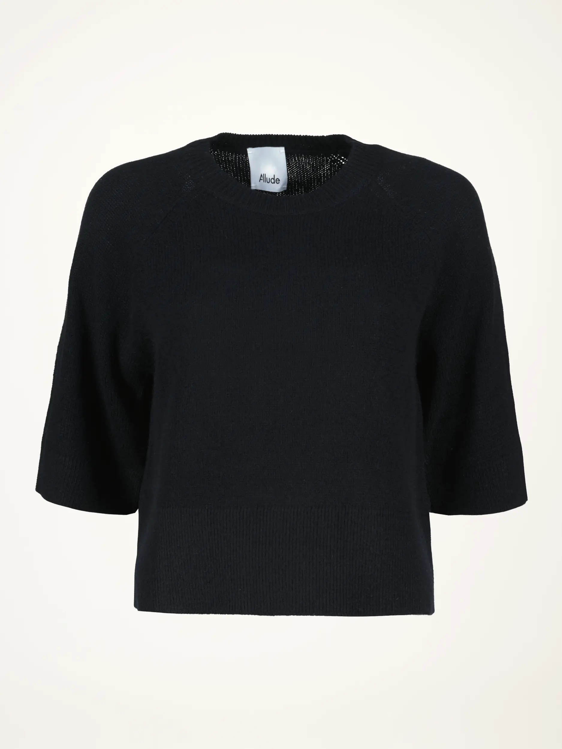 Pullover aus Wolle kurzarm - Artikelansicht - Farbe: Schwarz
