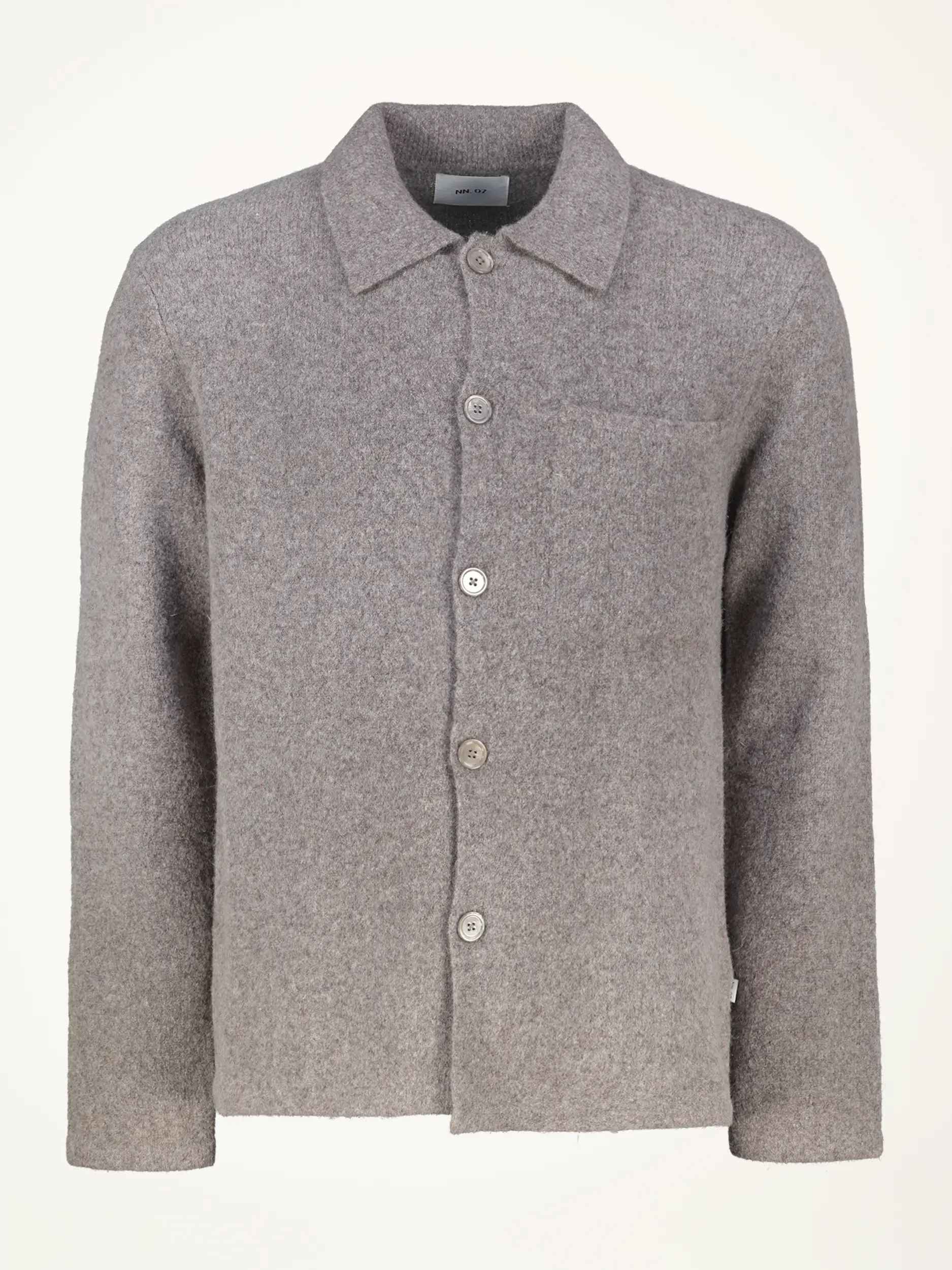 Strickhemd 'Jonas'  - Artikelansicht - Farbe: Braun