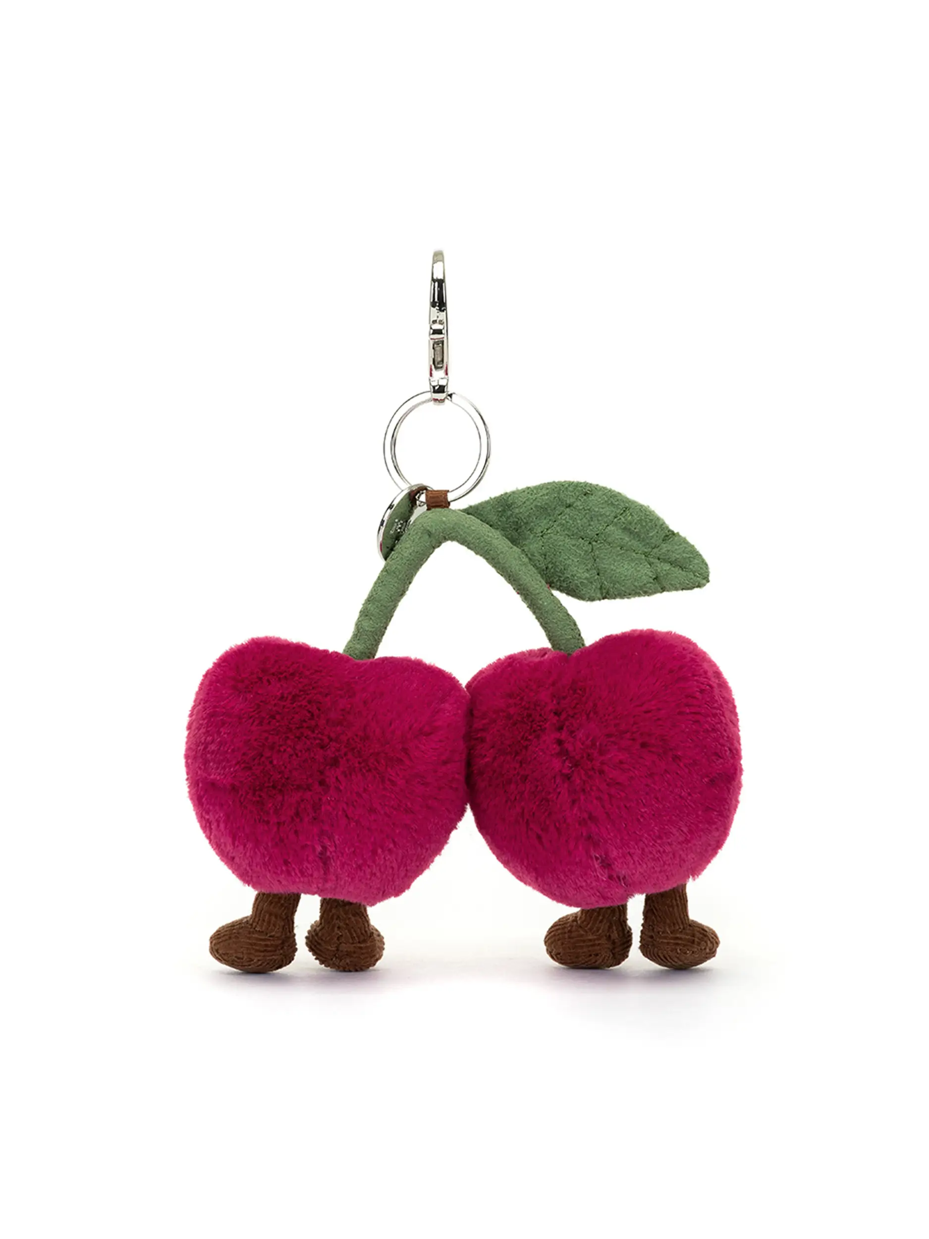 Jellycat-Anhänger 'Amuseables Cherries Bag Charm' - Artikel Rückseite - Farbe: Rot