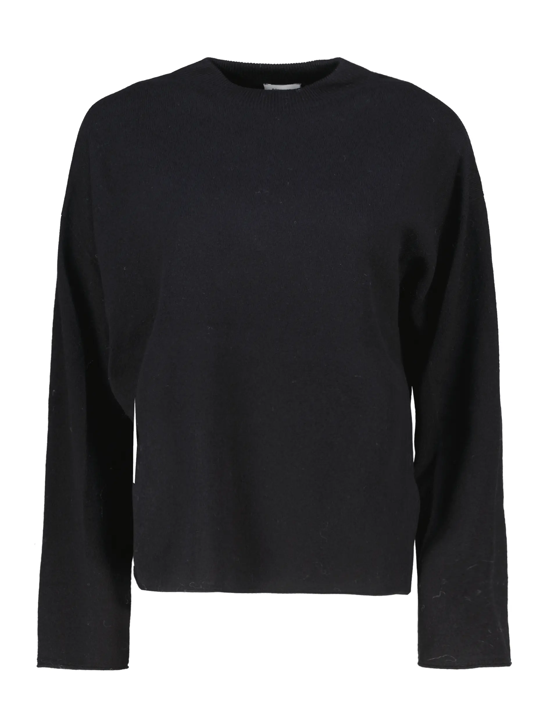 Pullover 'Timothea' aus Schurwolle langarm - Artikel Vorderseite - Farbe: Schwarz