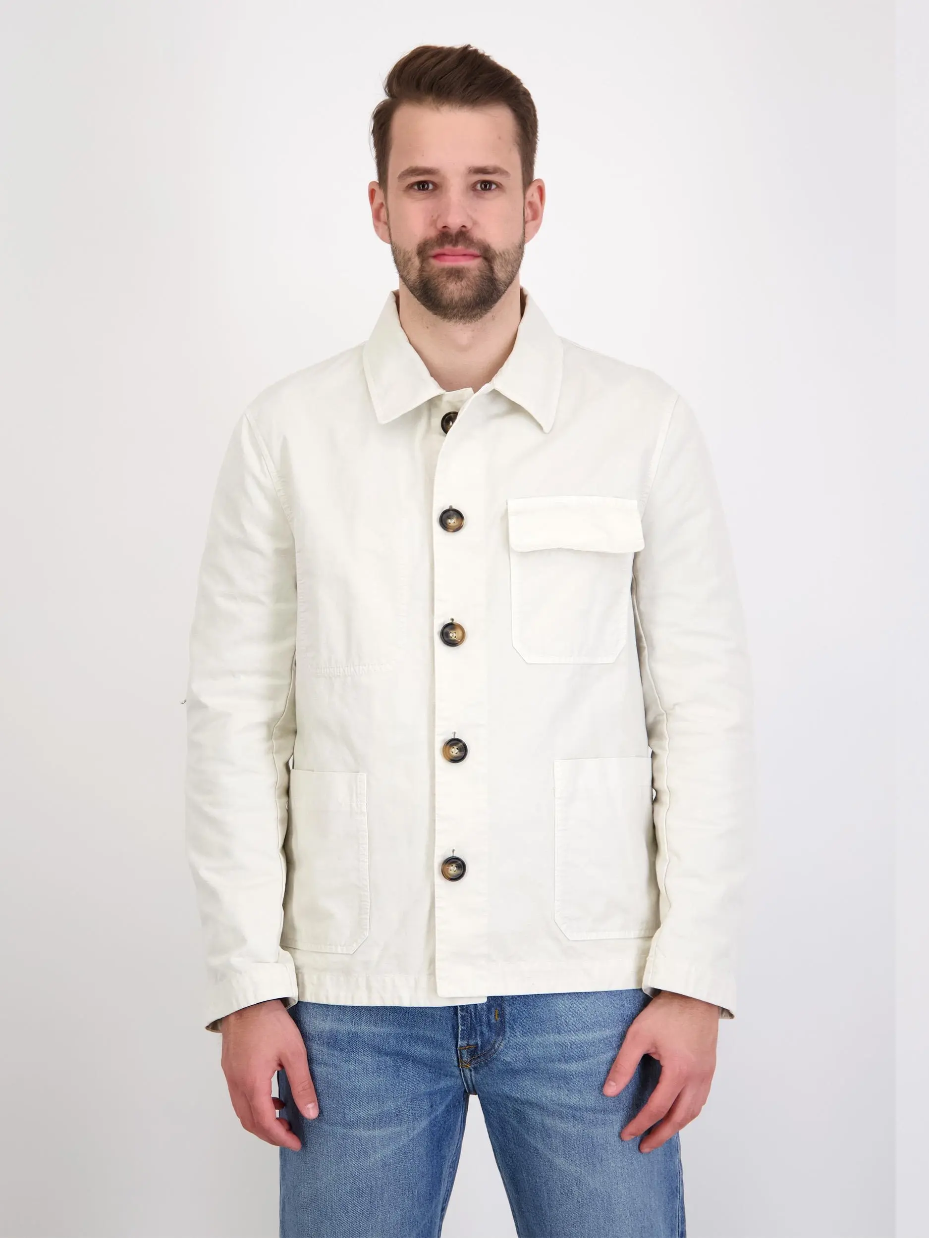 Overshirt 'Mustang' - Artikelansicht - Farbe: Beige