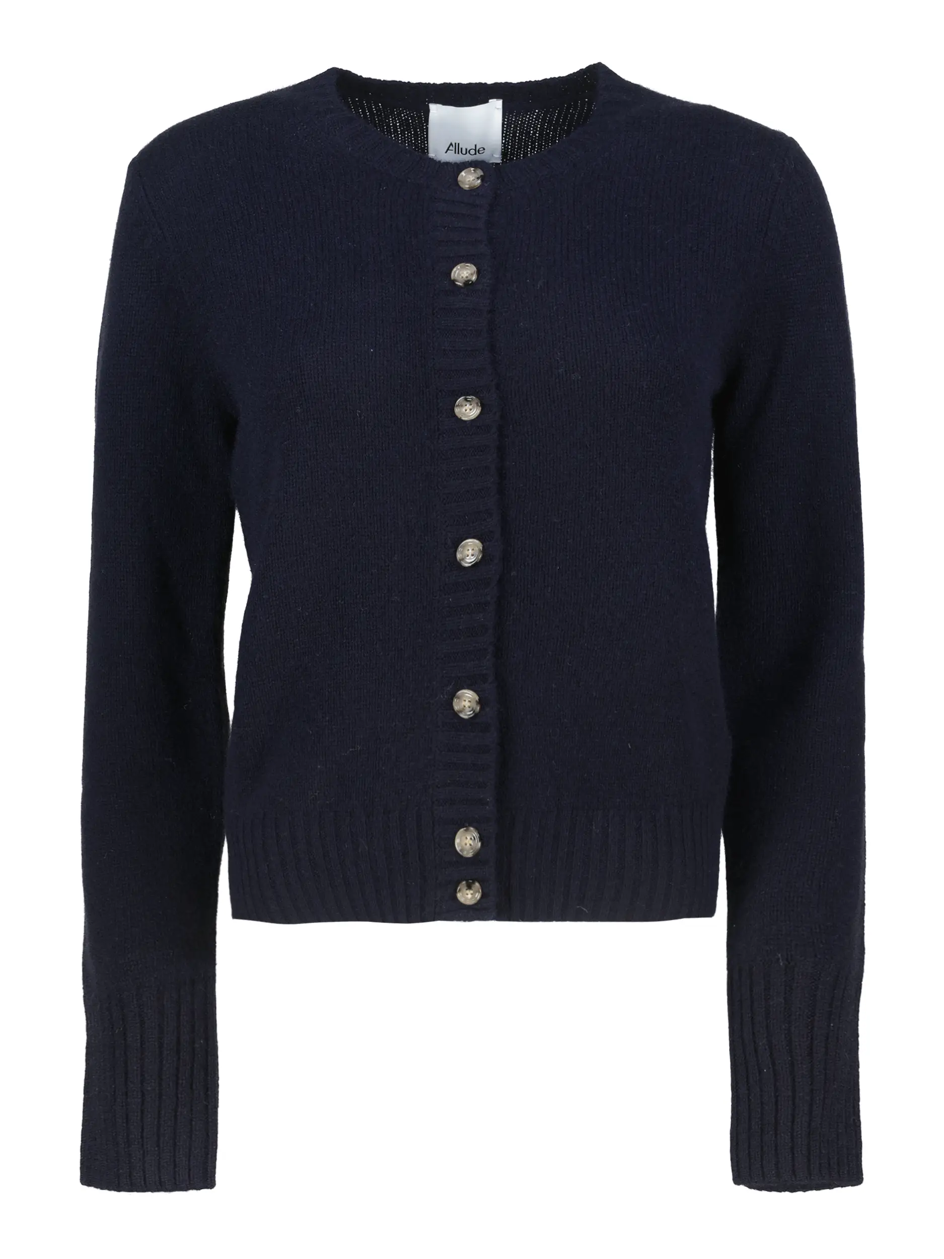 Strickjacke aus Kaschmir  - Artikel Vorderseite - Farbe: Blau