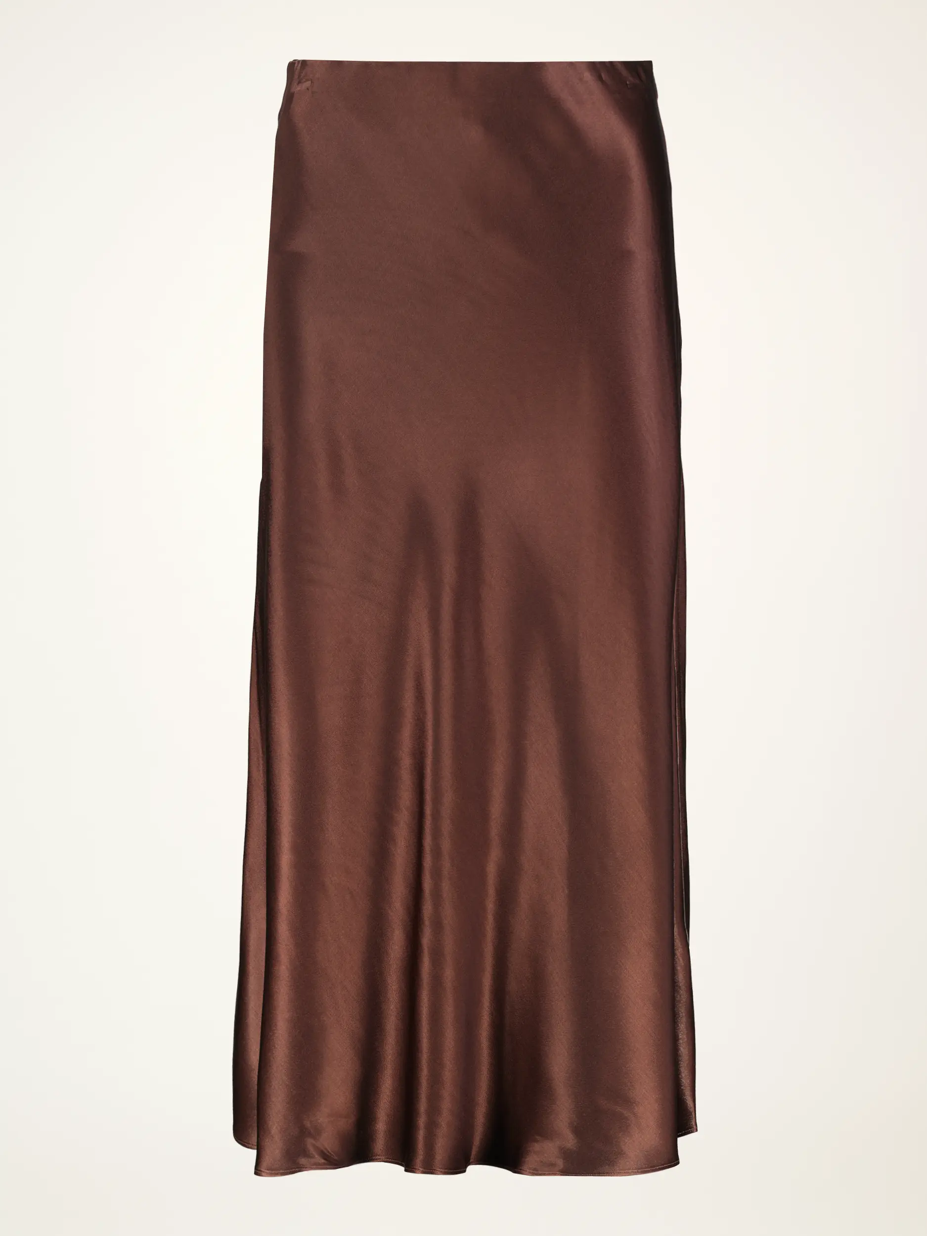 Midi Satinrock 'Anya' - Artikelansicht - Farbe: Braun