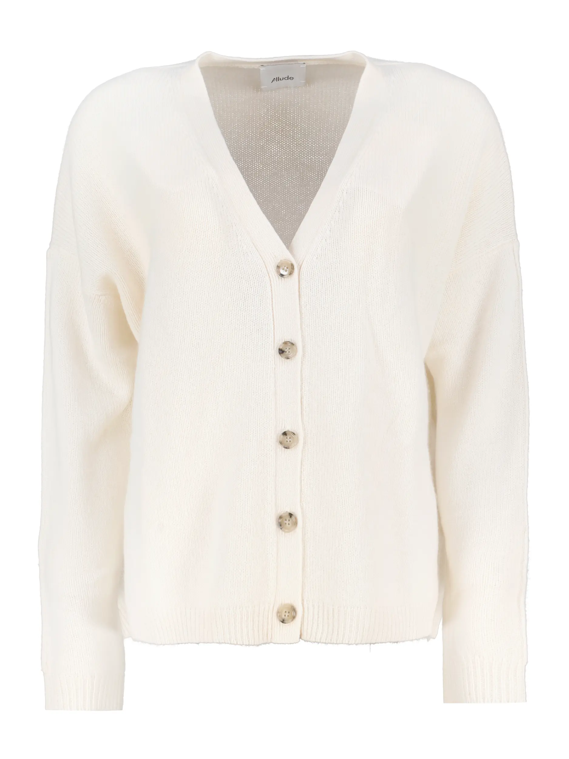 Strickjacke aus Kaschmir - Artikel Vorderseite - Farbe: Creme