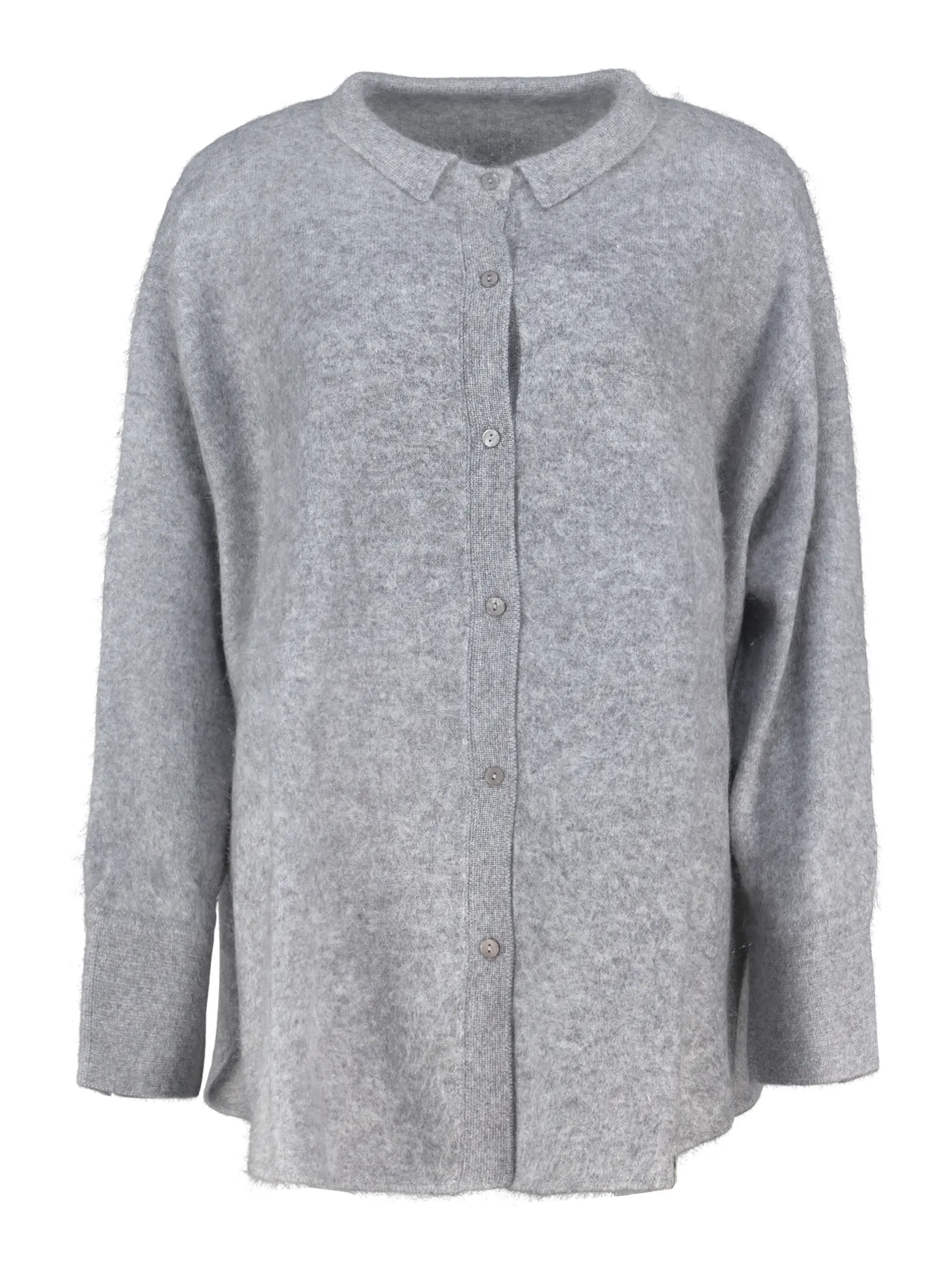 Strickjacke aus Kaschmir langarm - Artikel Vorderseite - Farbe: Grau