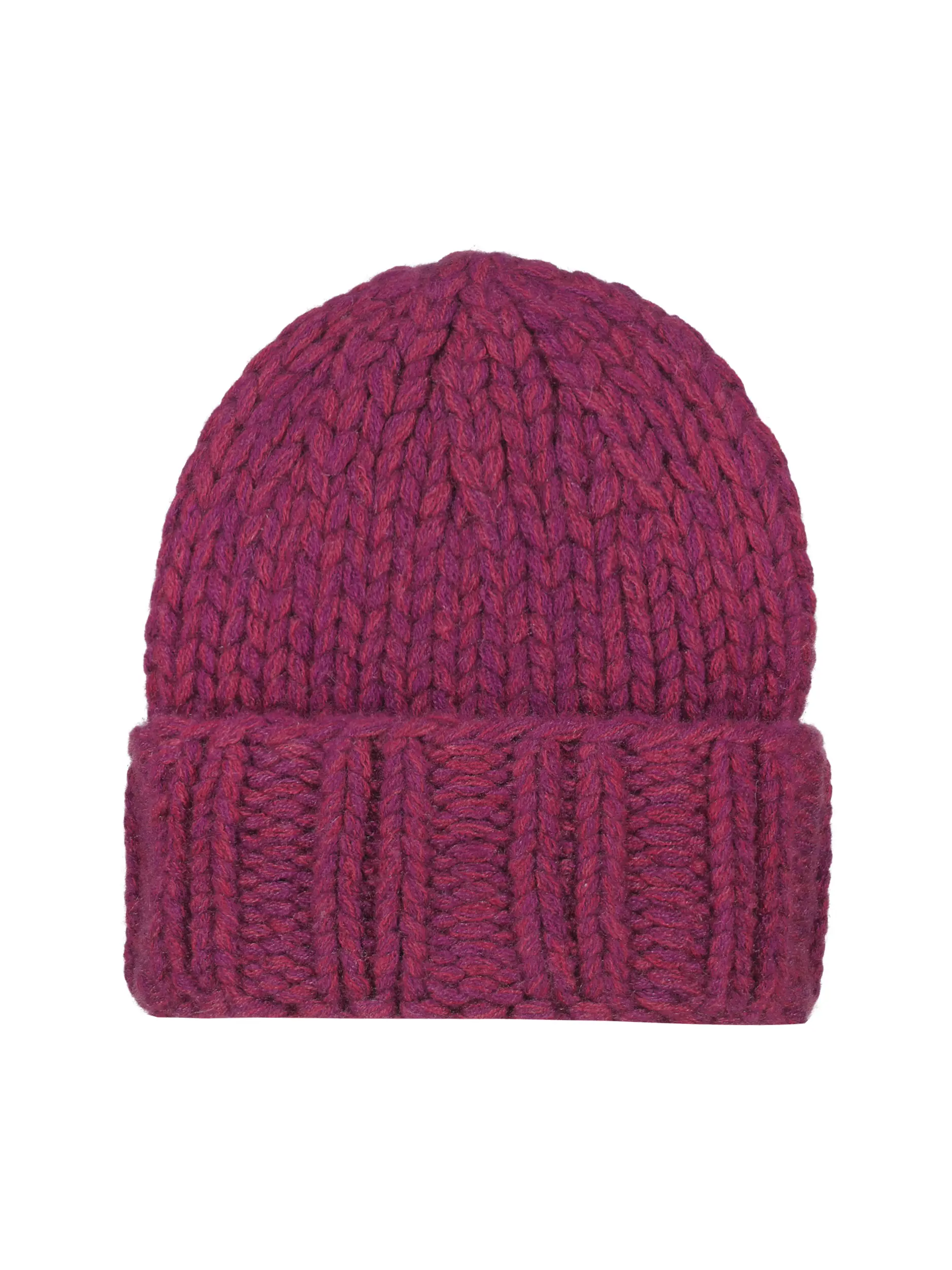 Mütze 'Ari Twisted' aus Kaschmir - Artikel Vorderseite - Farbe: Violett