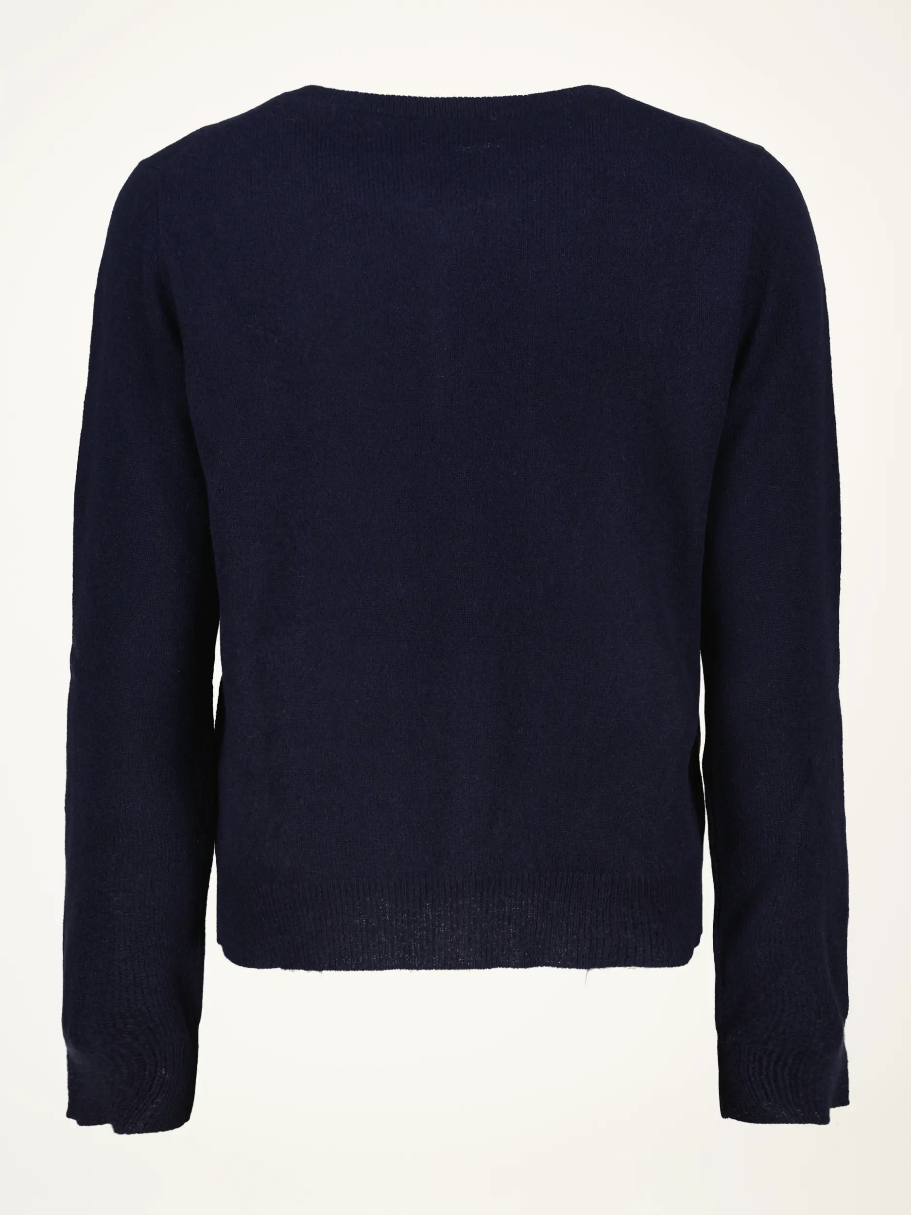Strickjacke aus Kaschmir - Artikel Rückseite - Farbe: Blau