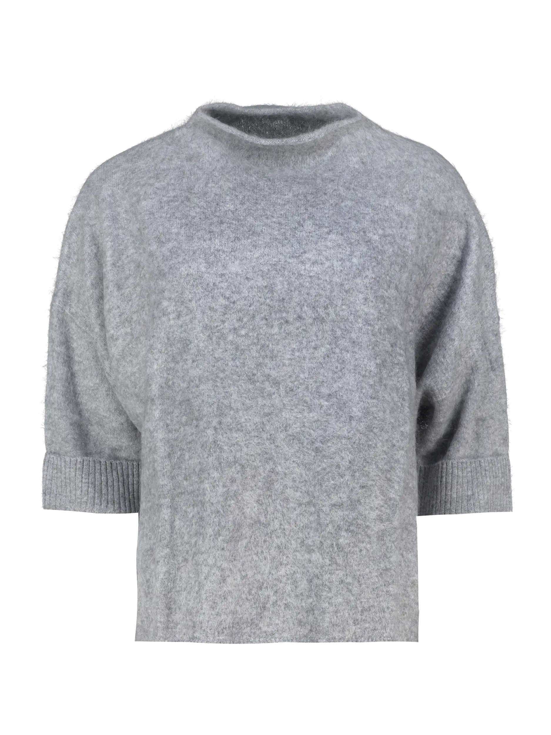Pullover aus Kaschmir kurzarm - Artikel Vorderseite - Farbe: Grau