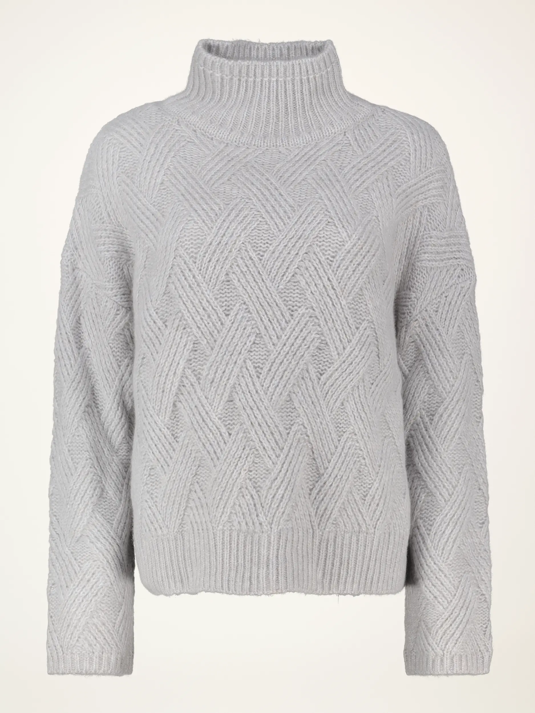 Pullover aus Kaschmir-Mix langarm - Artikelansicht - Farbe: Grau