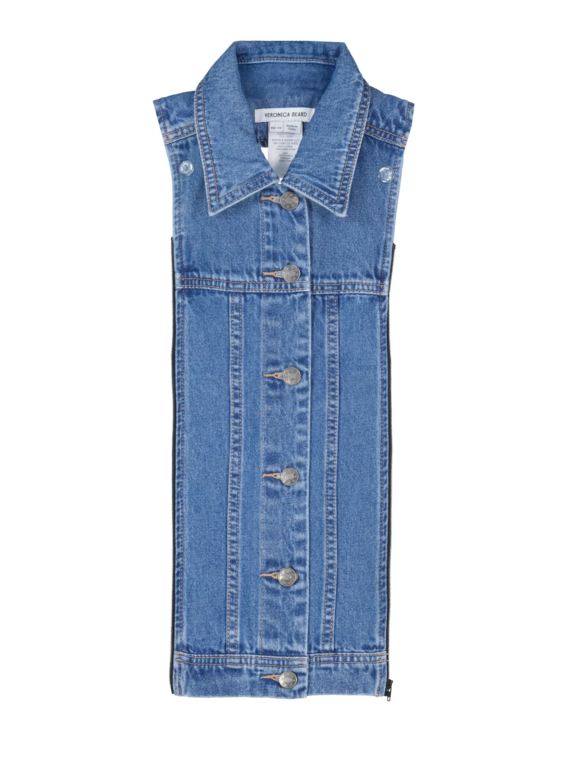 Denim Blazereinsatz 'Slate Dickey' - Artikel Vorderseite - Farbe: Blau