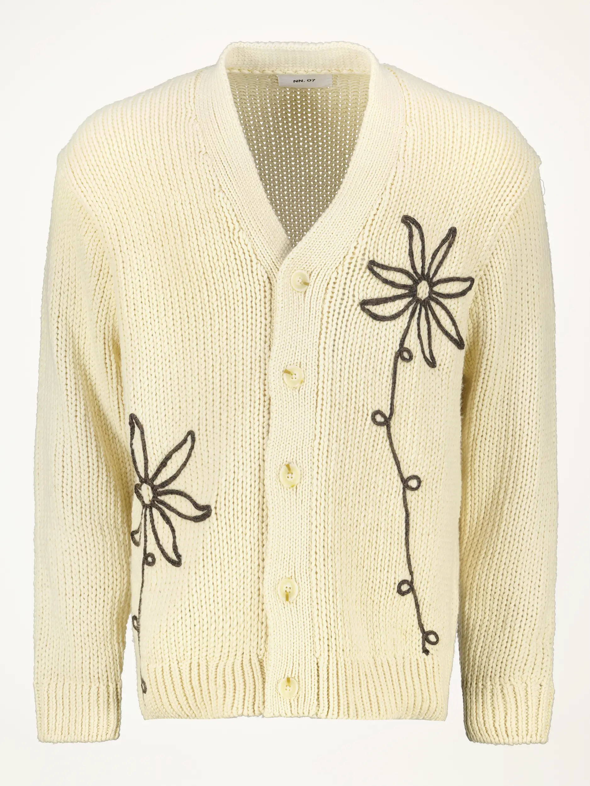 Strickjacke 'Mikaflower' - Artikelansicht - Farbe: Beige