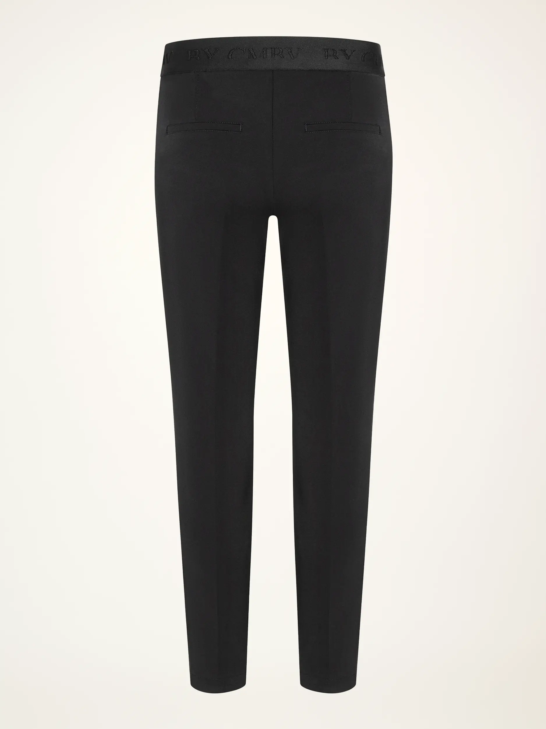 Slim Fit Hose 'Ros' - Artikel Rückseite - Farbe: Schwarz