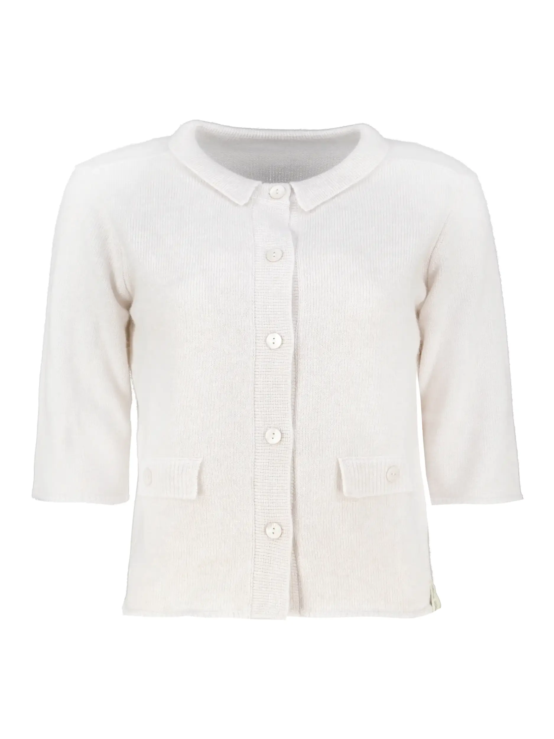 Strickjacke aus Kaschmir Mix - Artikel Vorderseite - Farbe: Beige