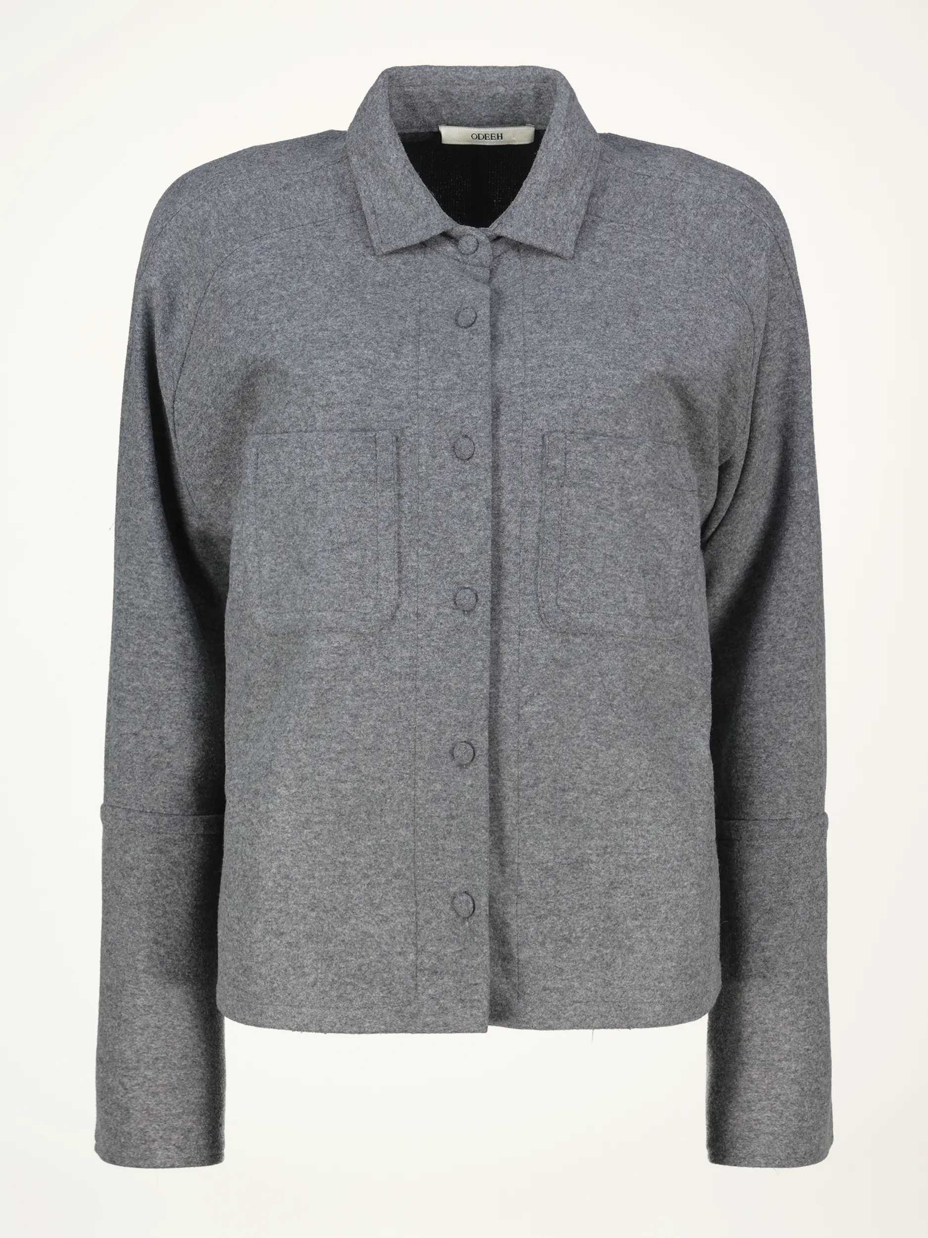 Wollbluse - Artikelansicht - Farbe: Grau Wollbluse - Artikelansicht - Farbe: Grau