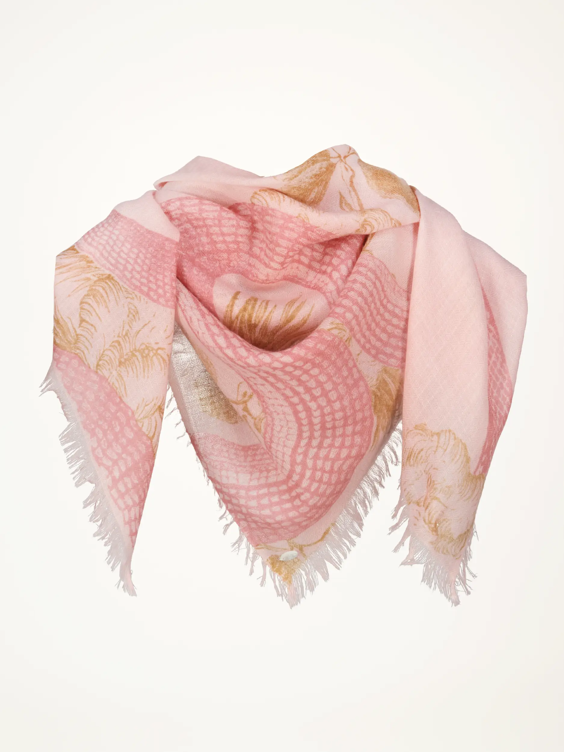 Tuch 'Garden Eden' aus Kaschmir - Artikelansicht - Farbe: Rosa&Pink