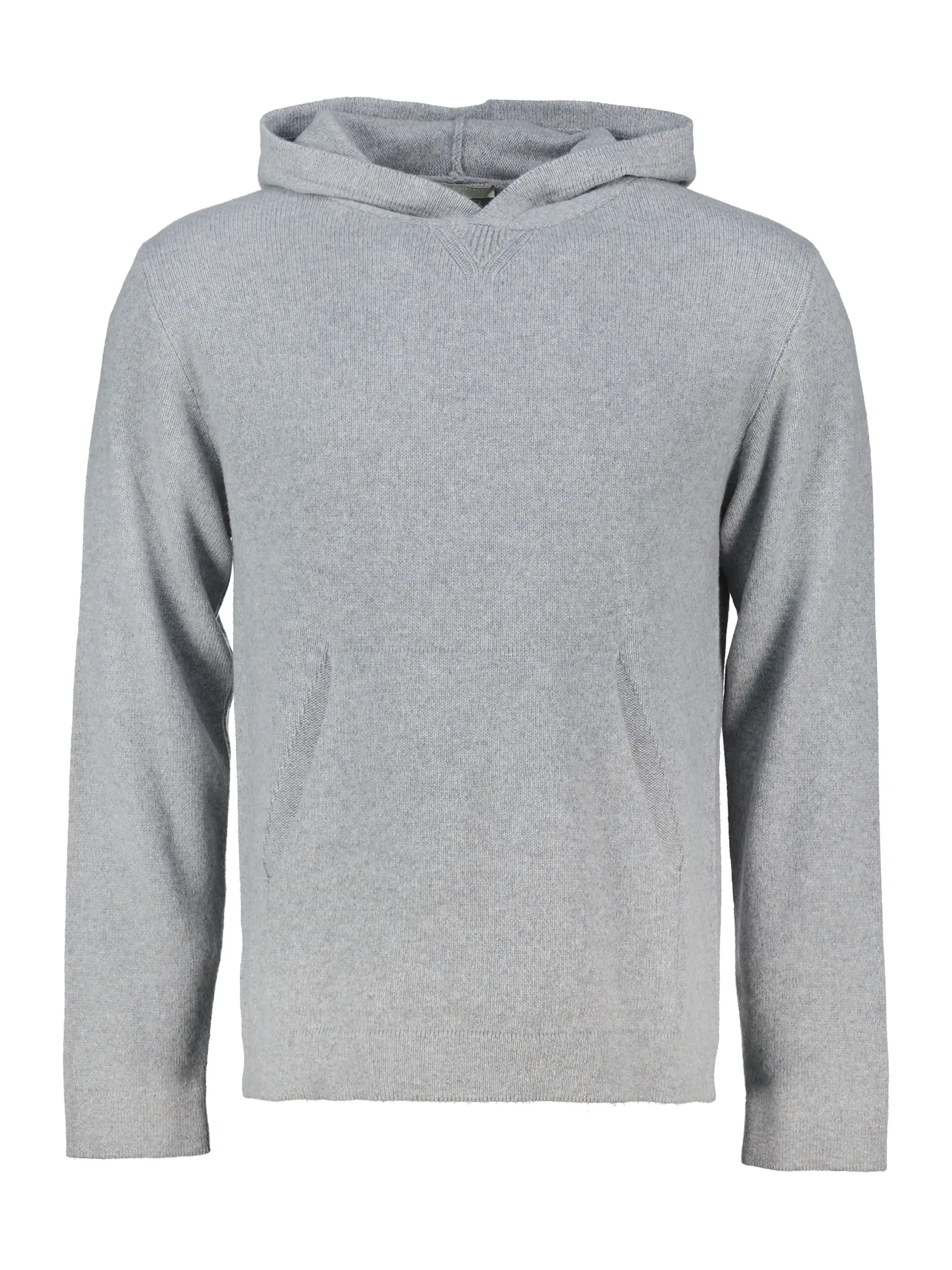 Kapuzenpullover aus Kaschmir langarm - Artikel Vorderseite - Farbe: Grau