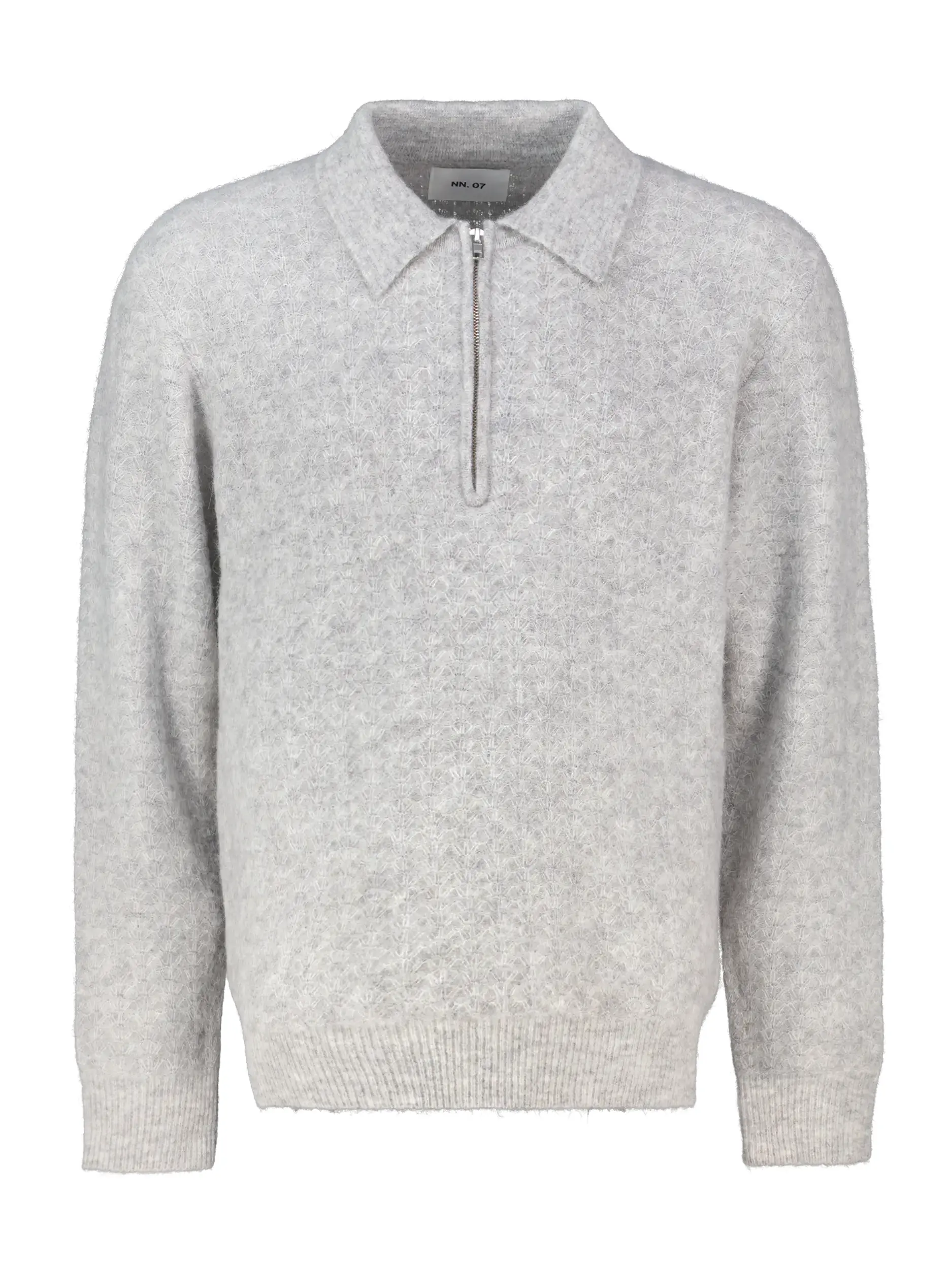 Pullover 'Alfie' aus Woll-Mix langarm - Artikel Vorderseite - Farbe: Grau