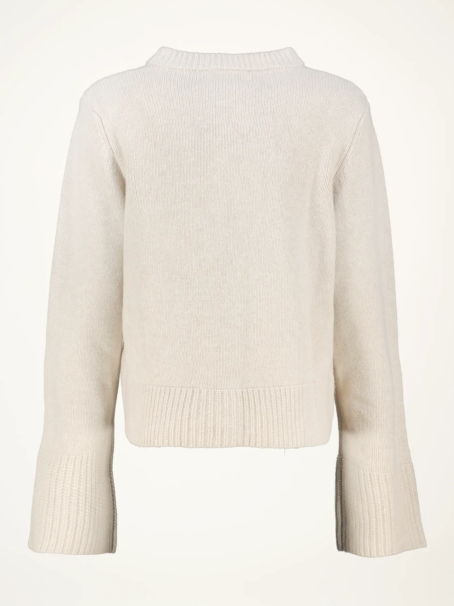 Strickjacke 'Dorothea' aus Kaschmir-Mix langarm - Artikel Rückseite - Farbe: Beige