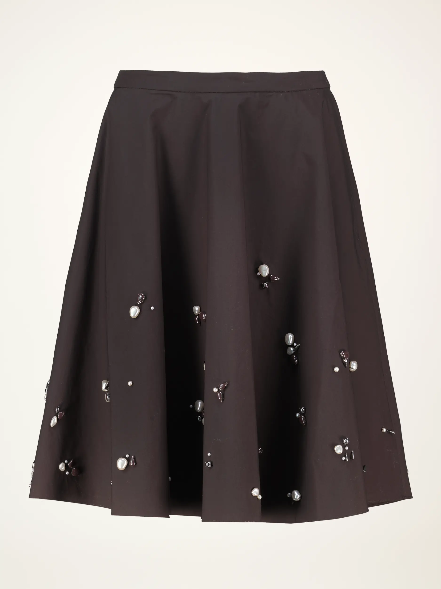 Mini Tellerrock 'Poplin Power' - Artikelansicht - Farbe: Braun