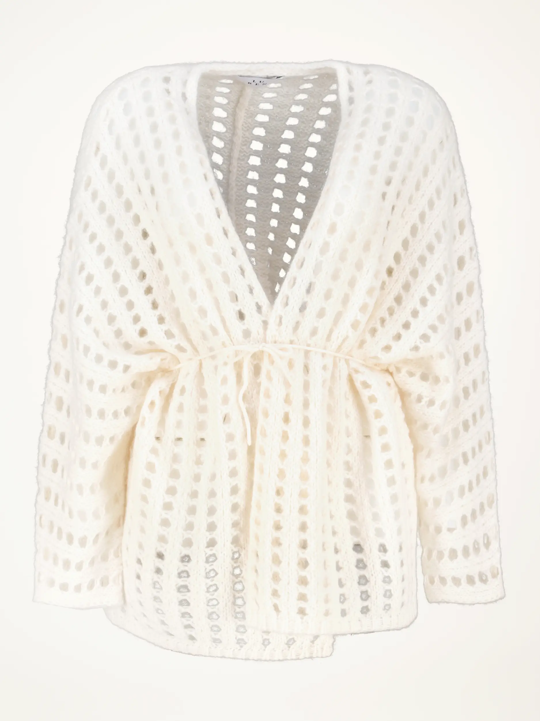 Strickjacke 'Asagao' aus Kaschmir Seide Mix - Artikelansicht - Farbe: Creme