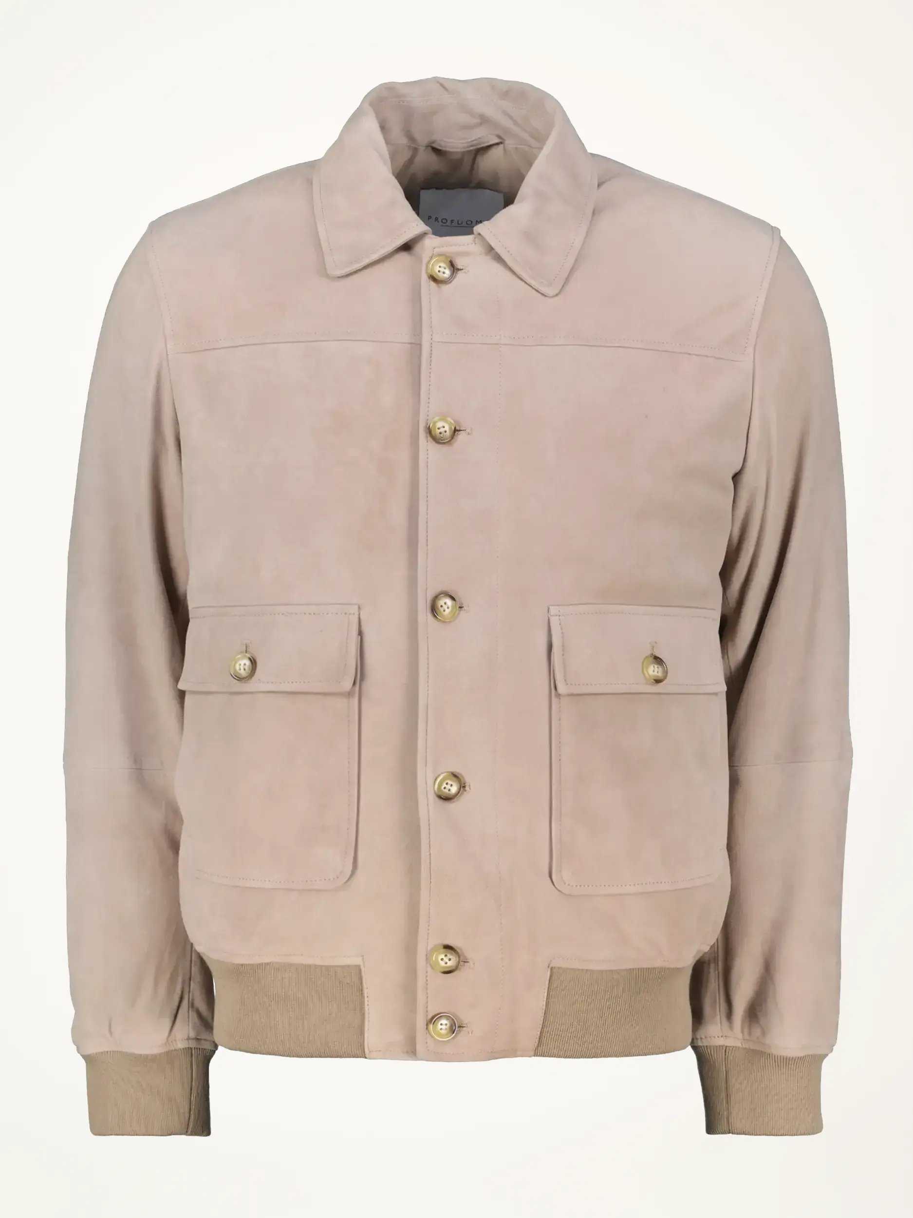Gesteppte Lederjacke - Artikelansicht - Farbe: Beige