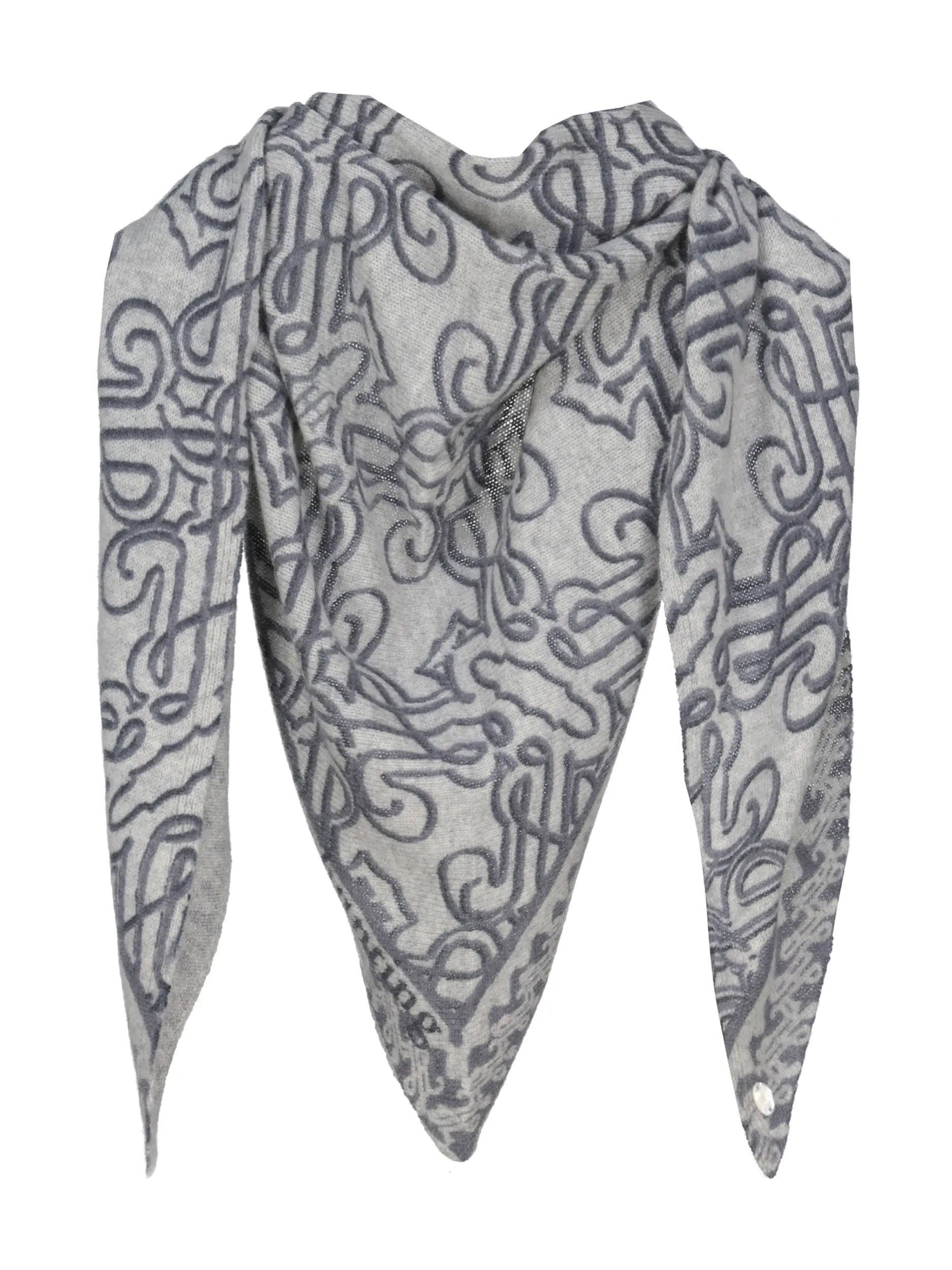 Tuch 'Seal' aus Kaschmir  - Artikel Vorderseite - Farbe: Grau