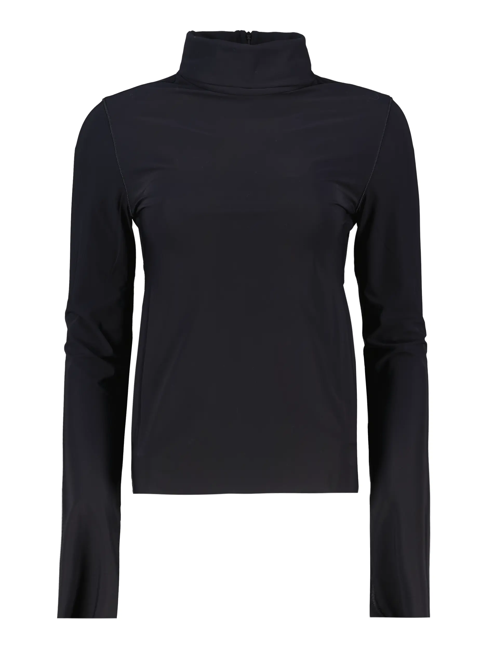 Langarmshirt  'Perfect Match' mit Rollkragen - Artikel Vorderseite - Farbe: Schwarz