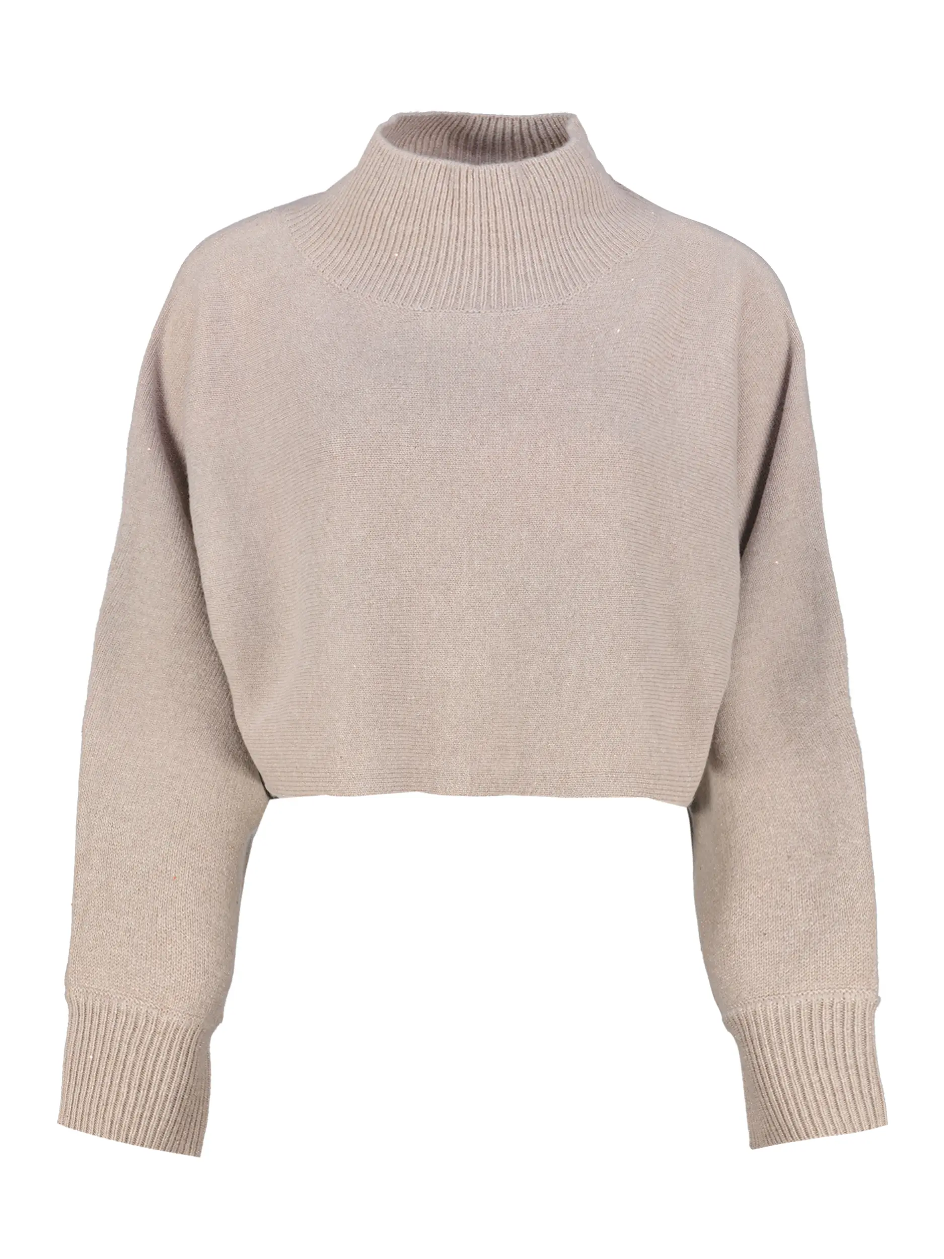 Wollpullover mit Pailletten  - Artikel Vorderseite - Farbe: Beige
